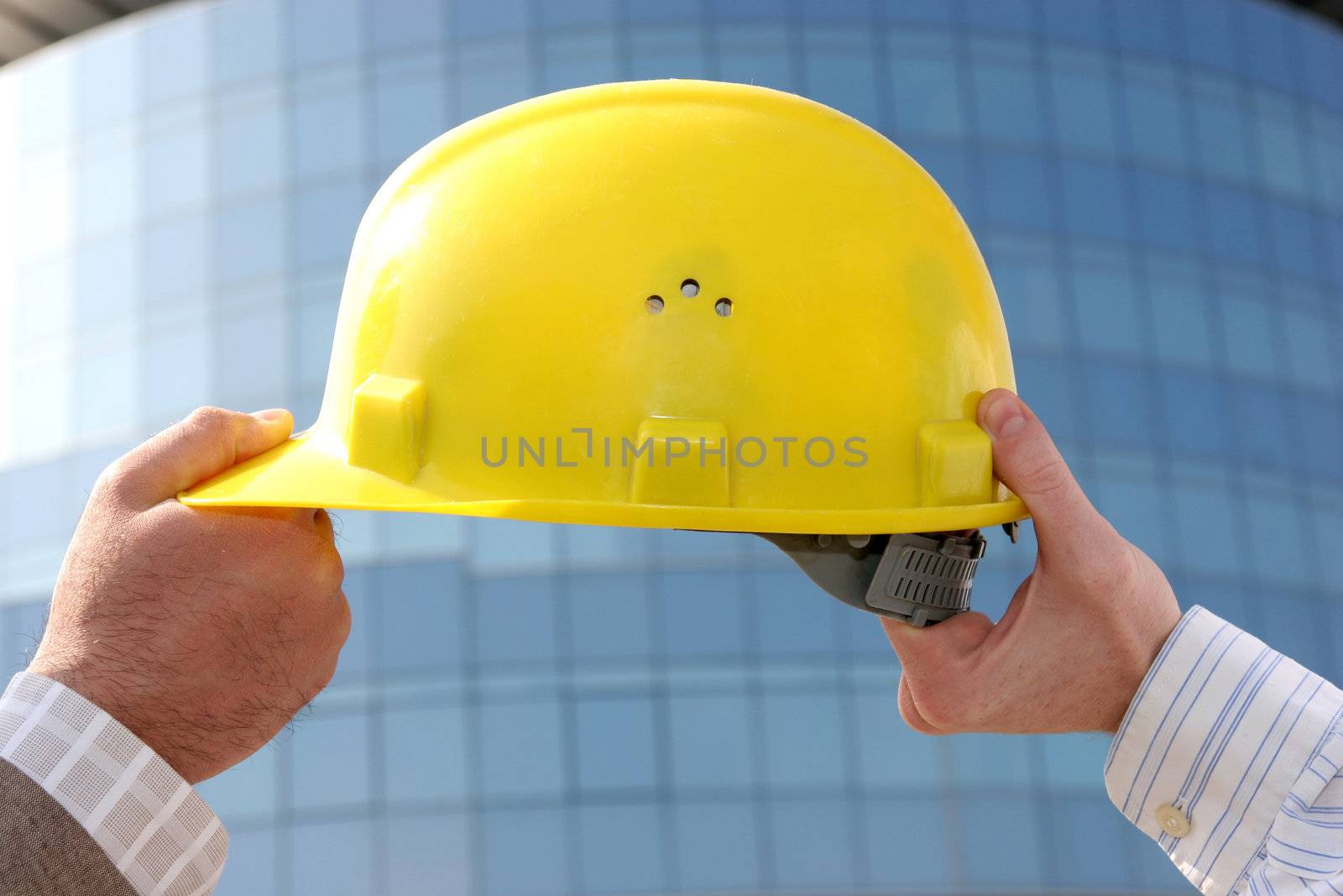 A protective engineer's helmet, change