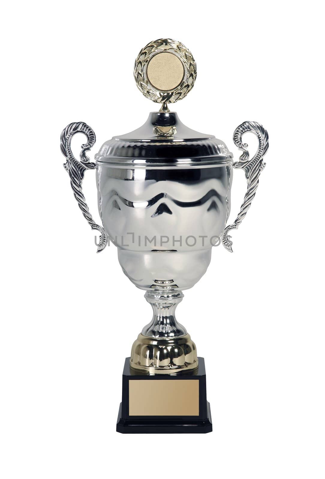 Large trophy isolated on white - real object not a 3D render