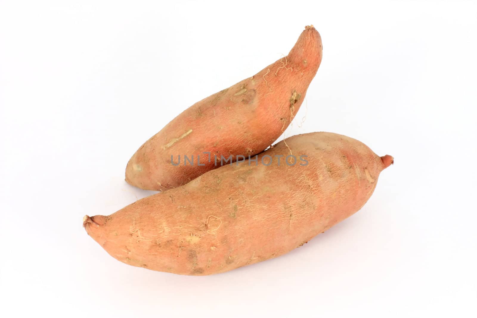 Sweet potato isolated on white background