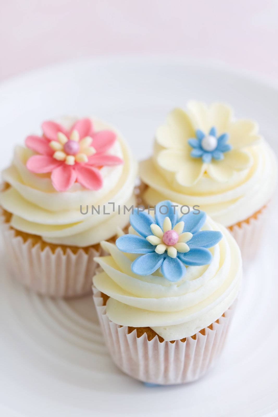 Flower cupcakes by RuthBlack