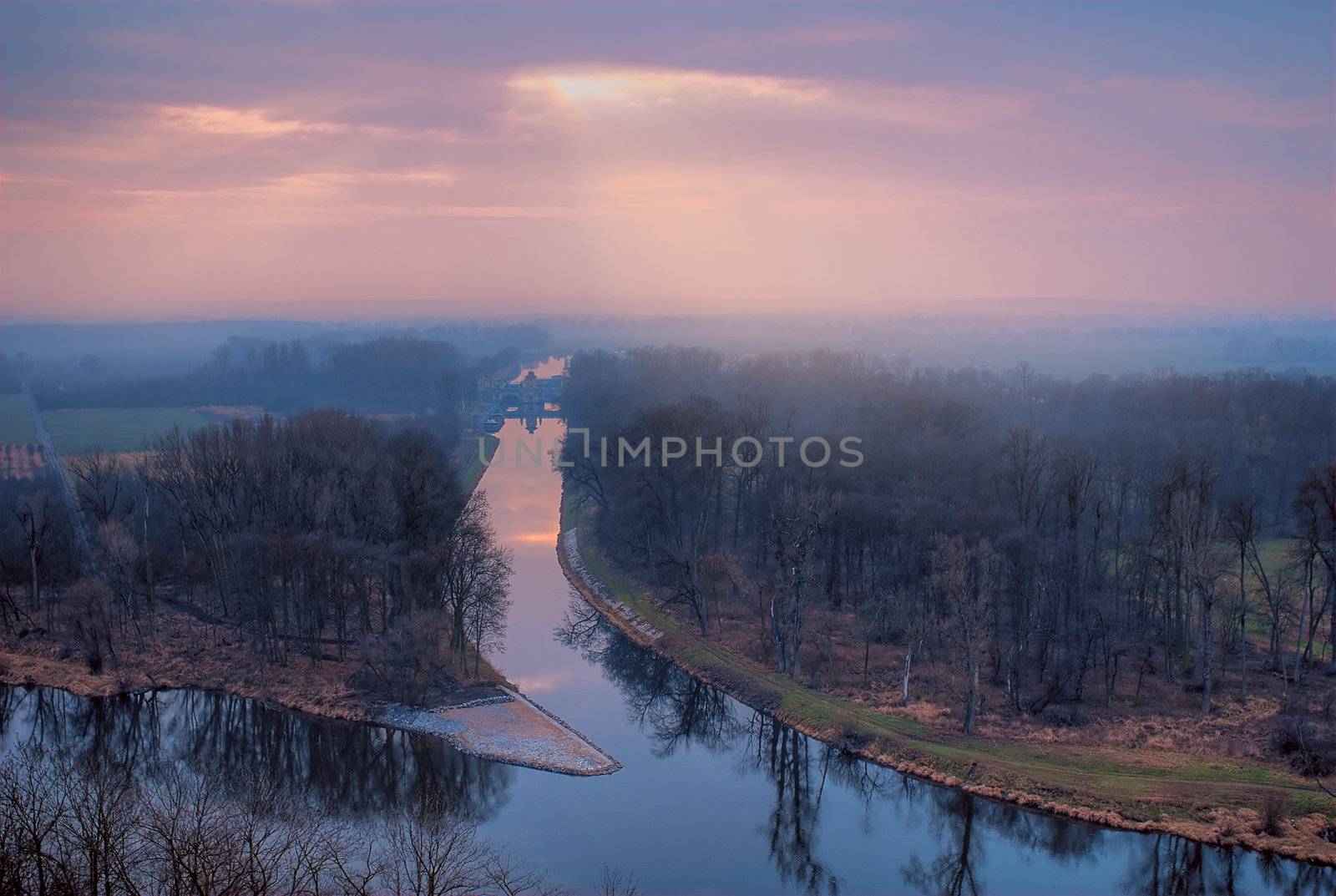 Two rivers by Kamensky