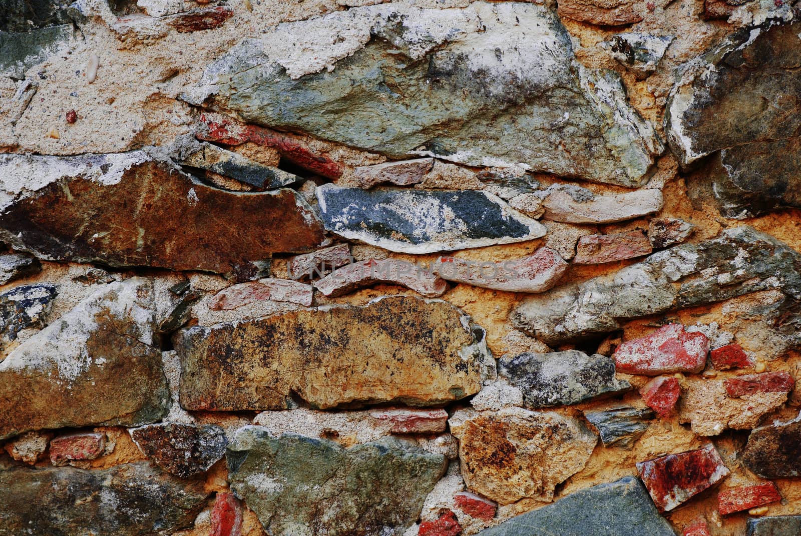 Photo of a wall of the old house