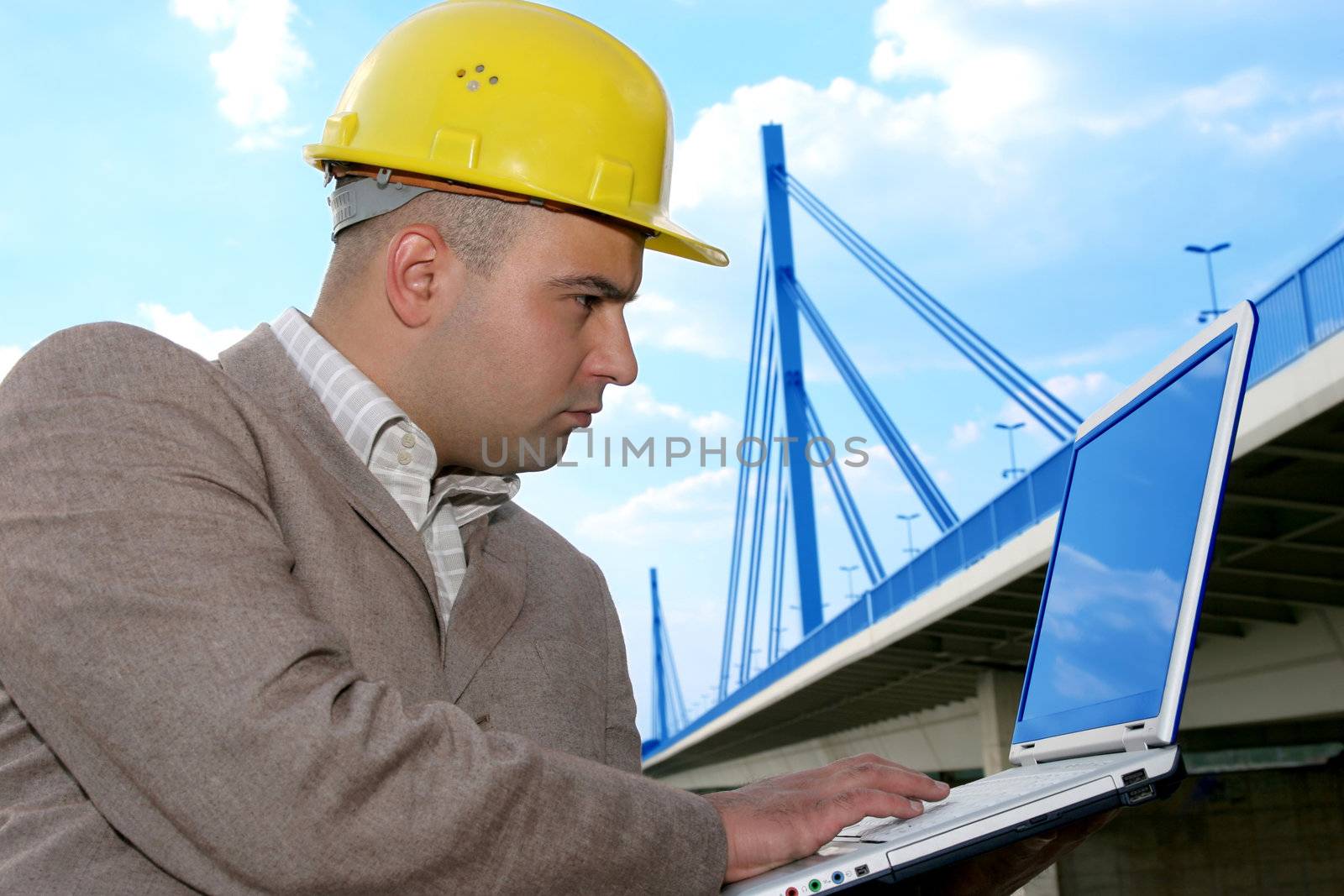 architect with laptop 