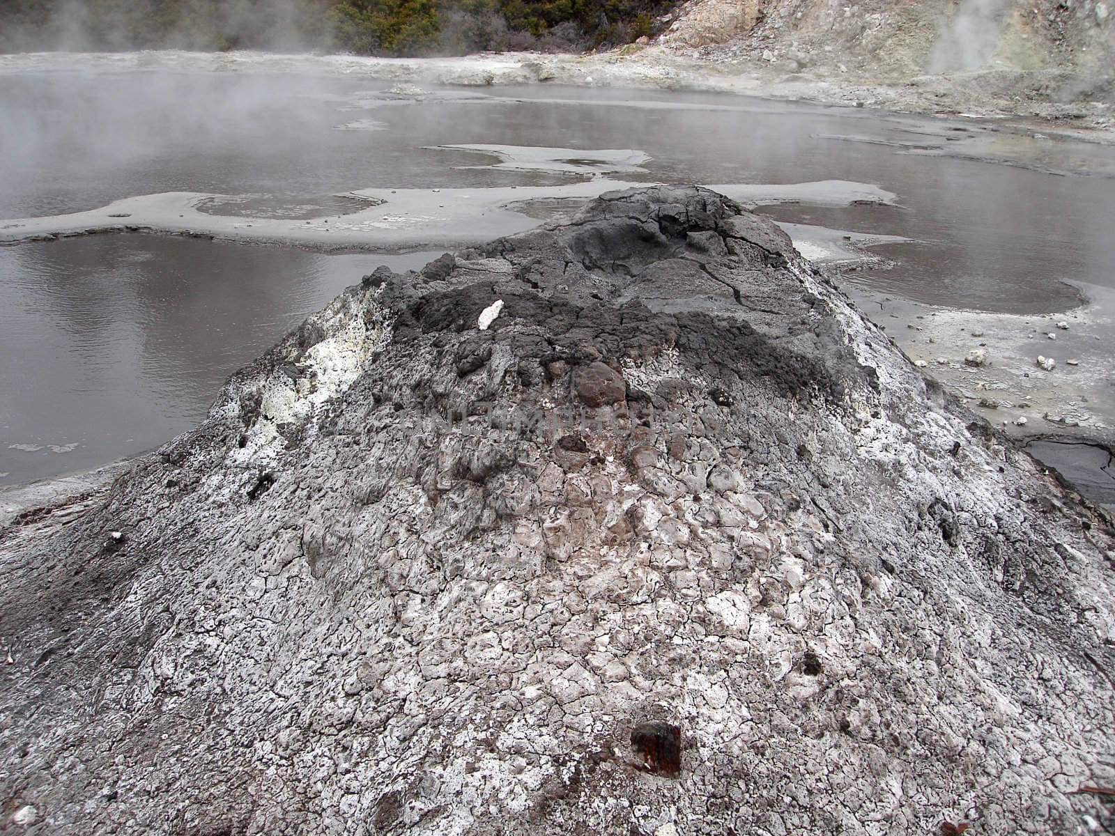 Mud Volcano at Hells Gate Thermal Reserve, New Zealand by Cloudia