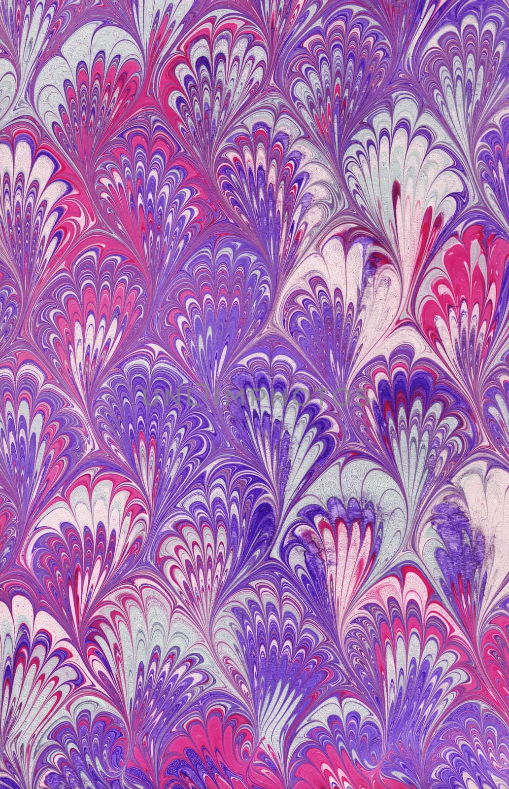 High resolution scan from a real sheet of marbled paper
