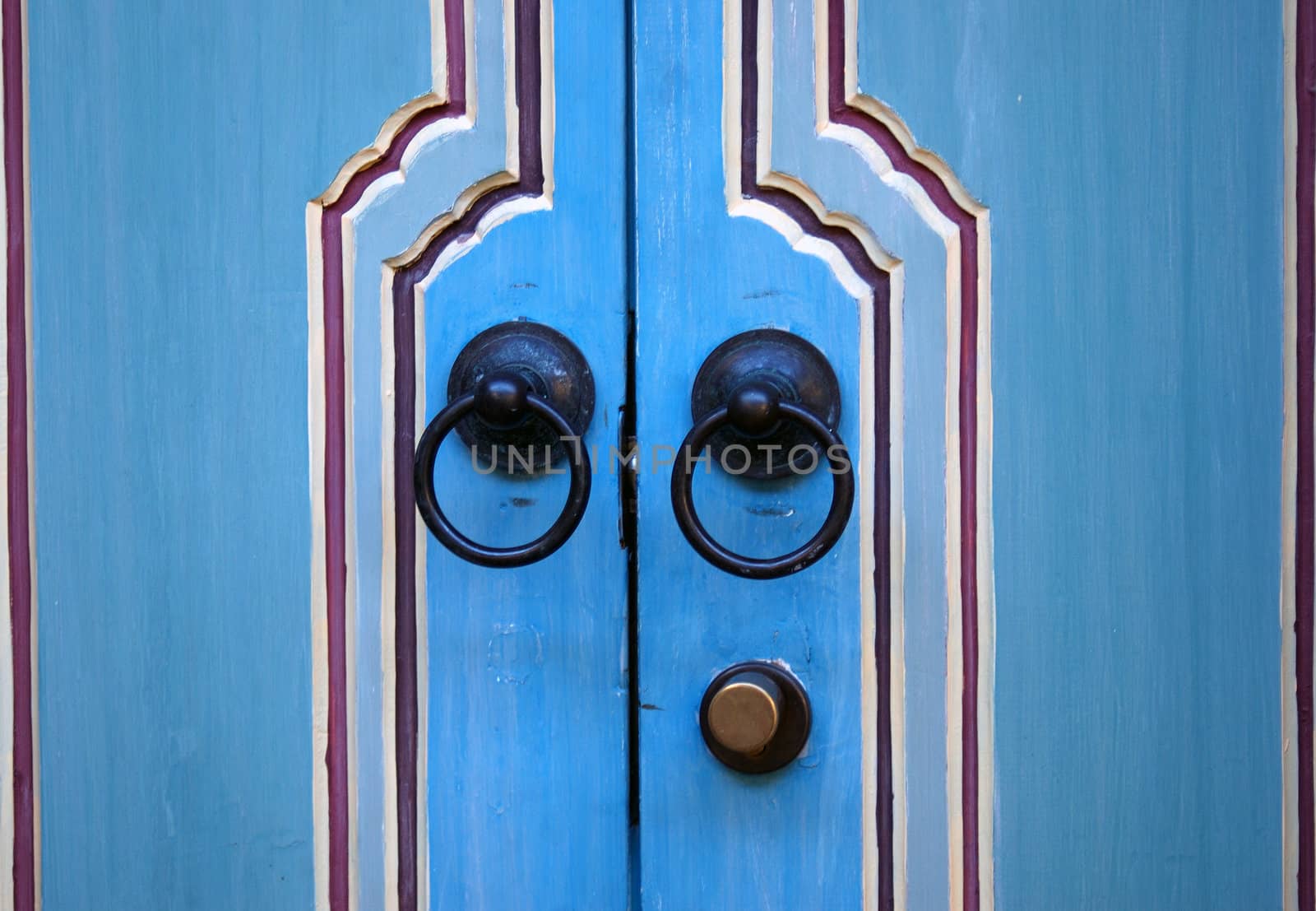 Typical wooden door in Bali, Indonesia