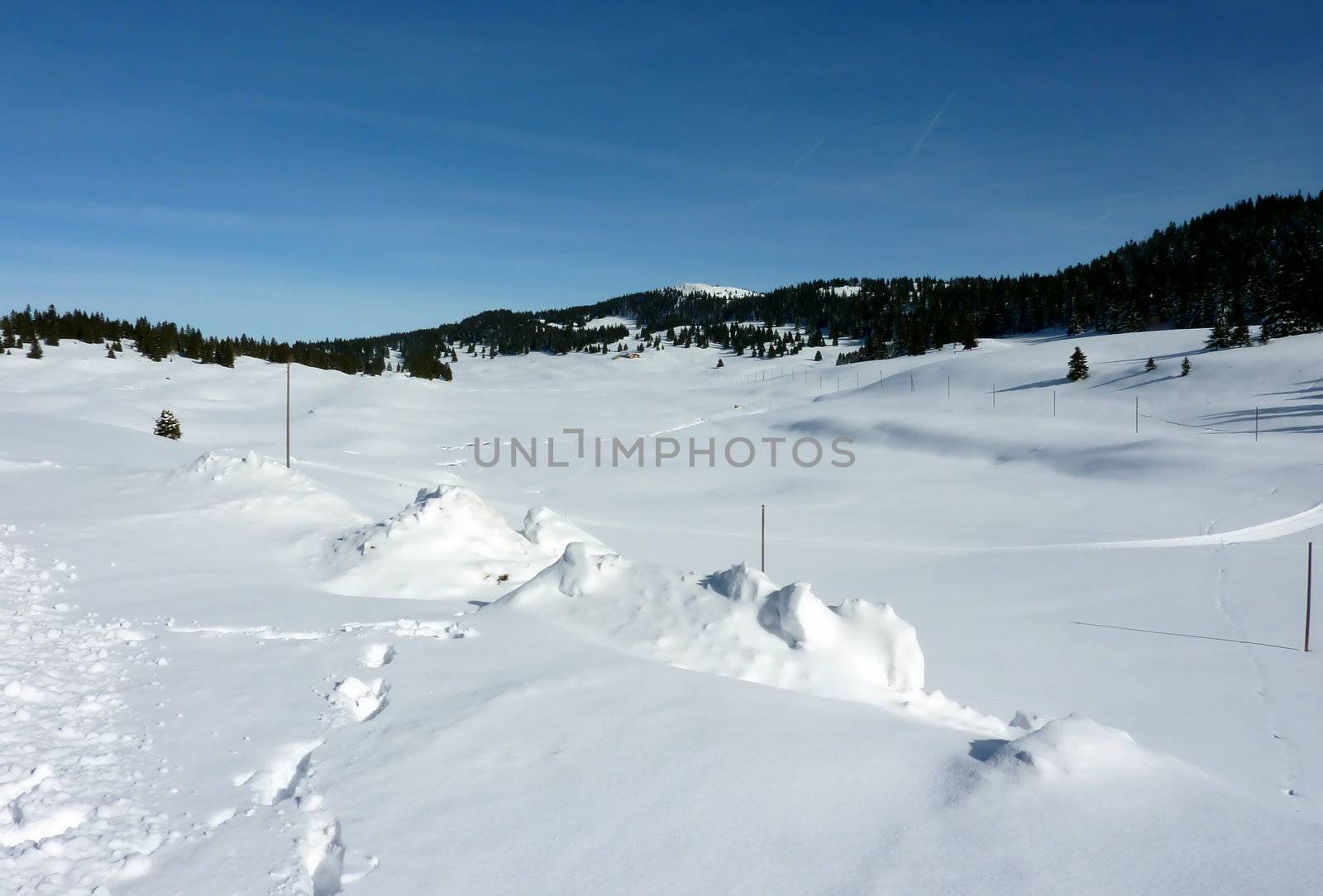 Mountain in winter by Elenaphotos21