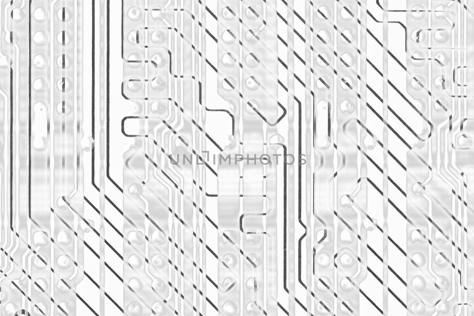Abstract monochrome circuit board electronics hi-tech background