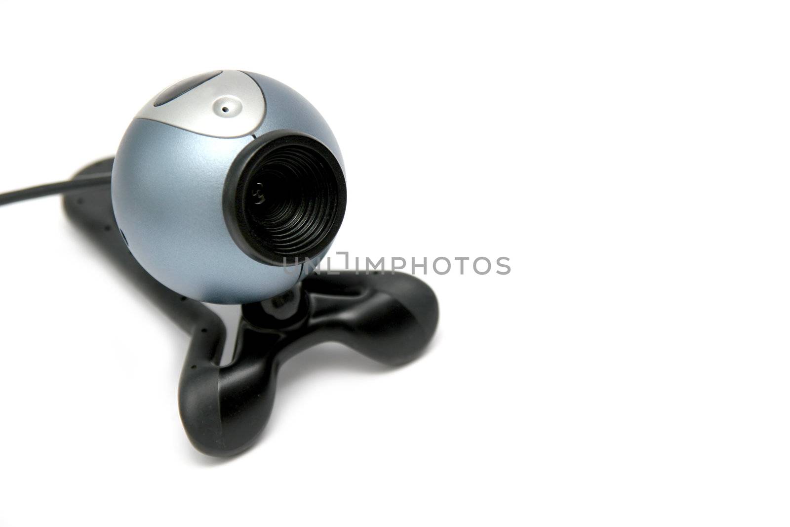 Digital webcam on white background