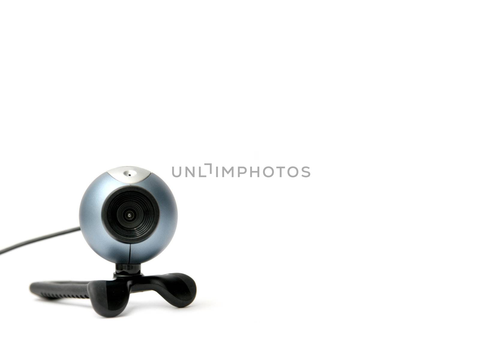 Digital webcam on white background