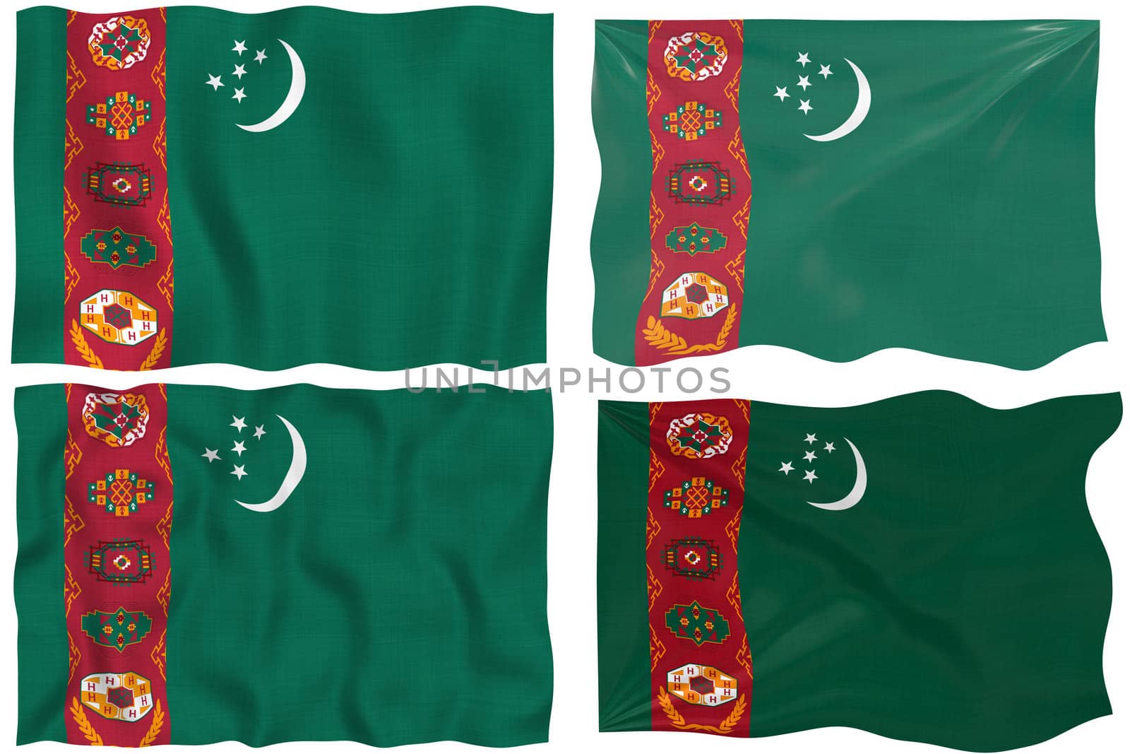 Great Image of the Flag of Turkmenistan