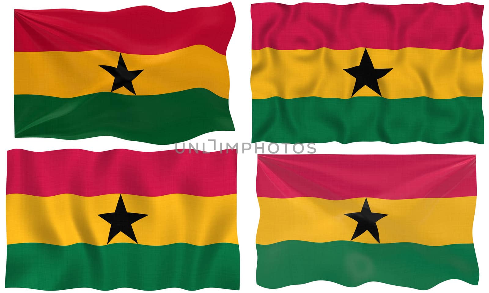 Great Image of the Flag of Ghana