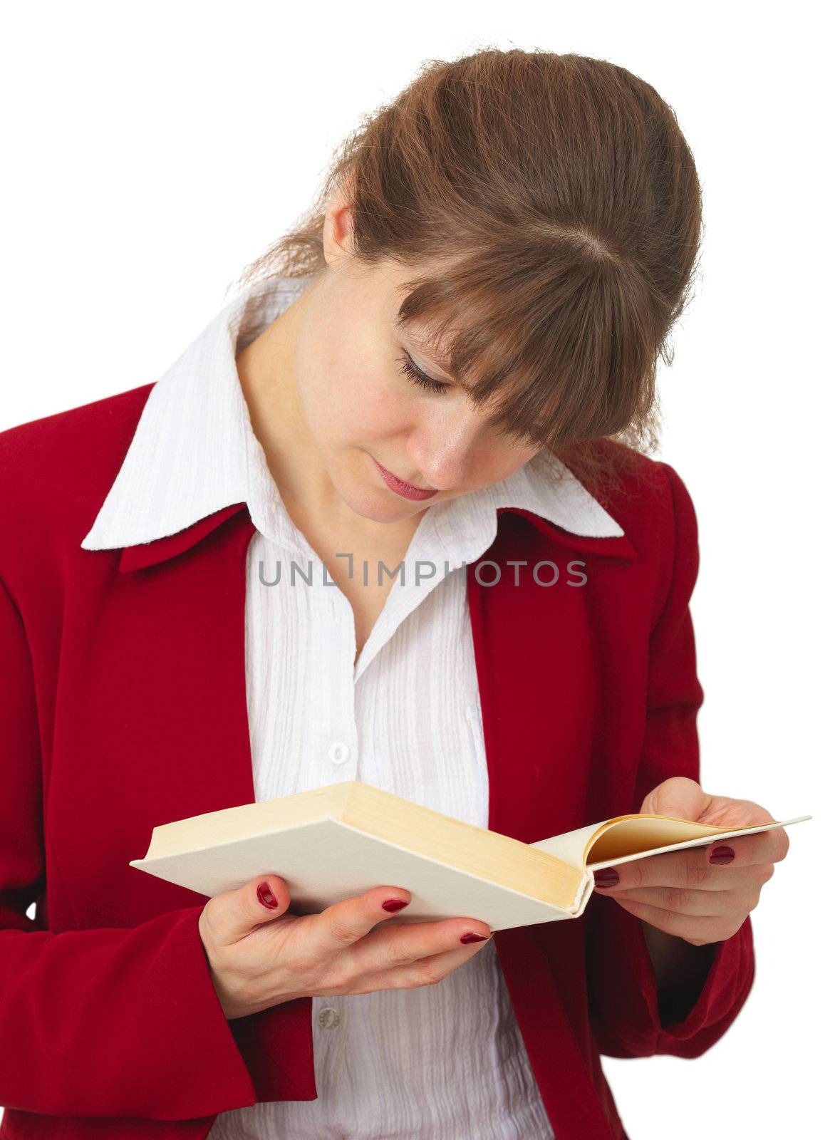 A woman acquainted with the contents of the book