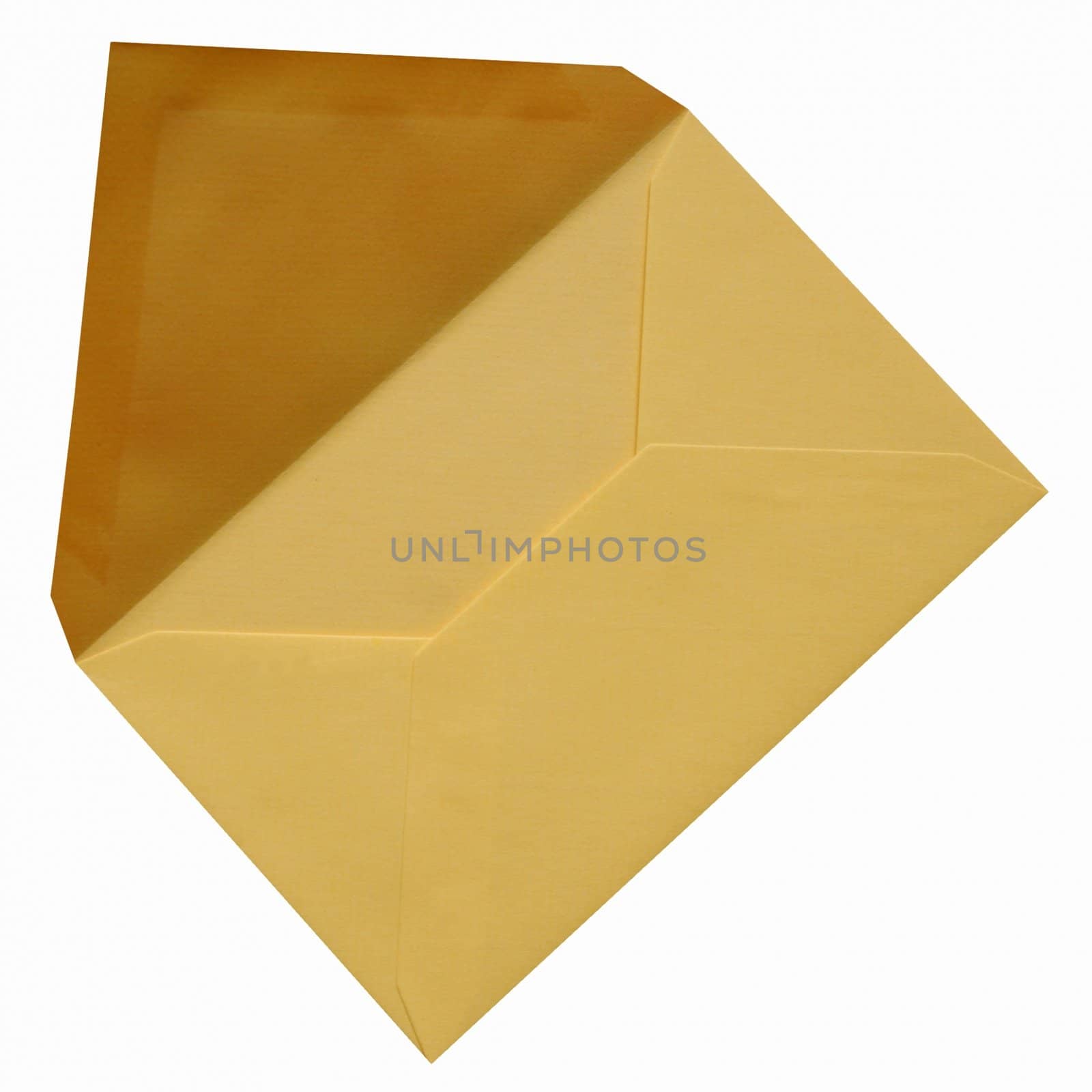Brown envelope isolated on white background