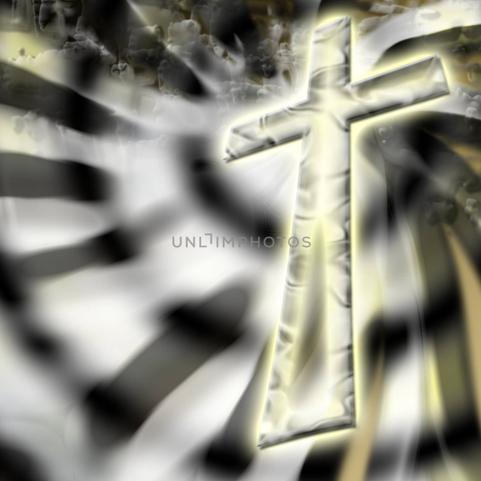 Abstract Abstract christian cross 3