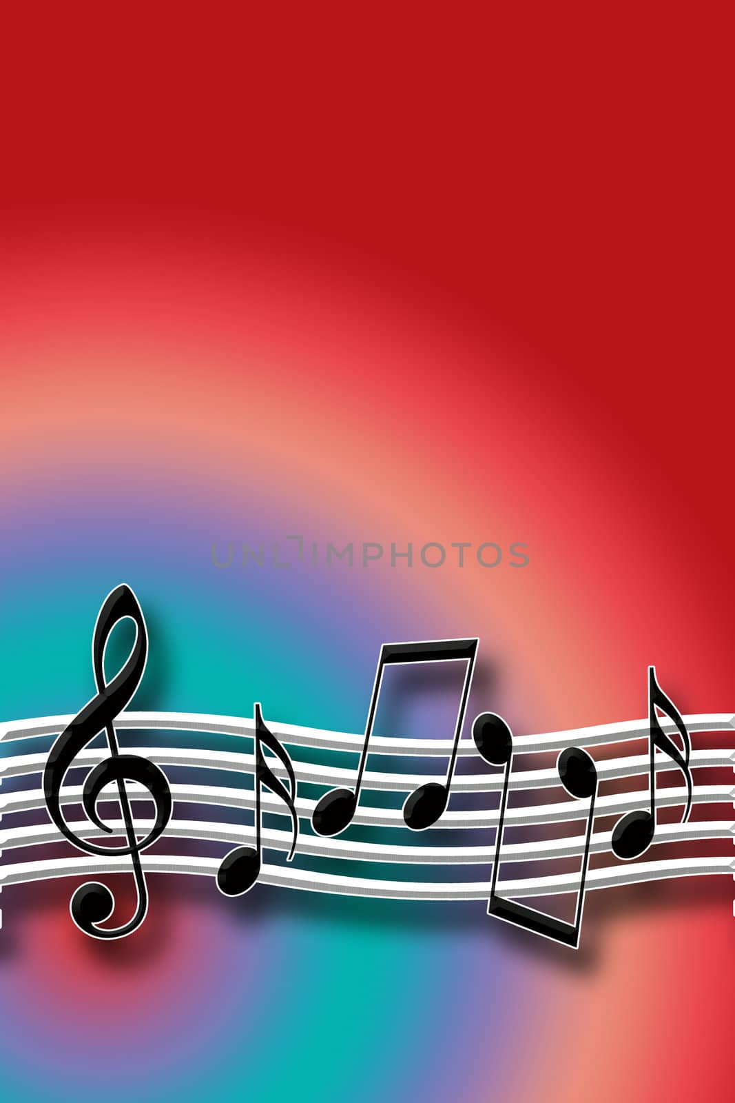 Warm Music Theme with Musical Symbols