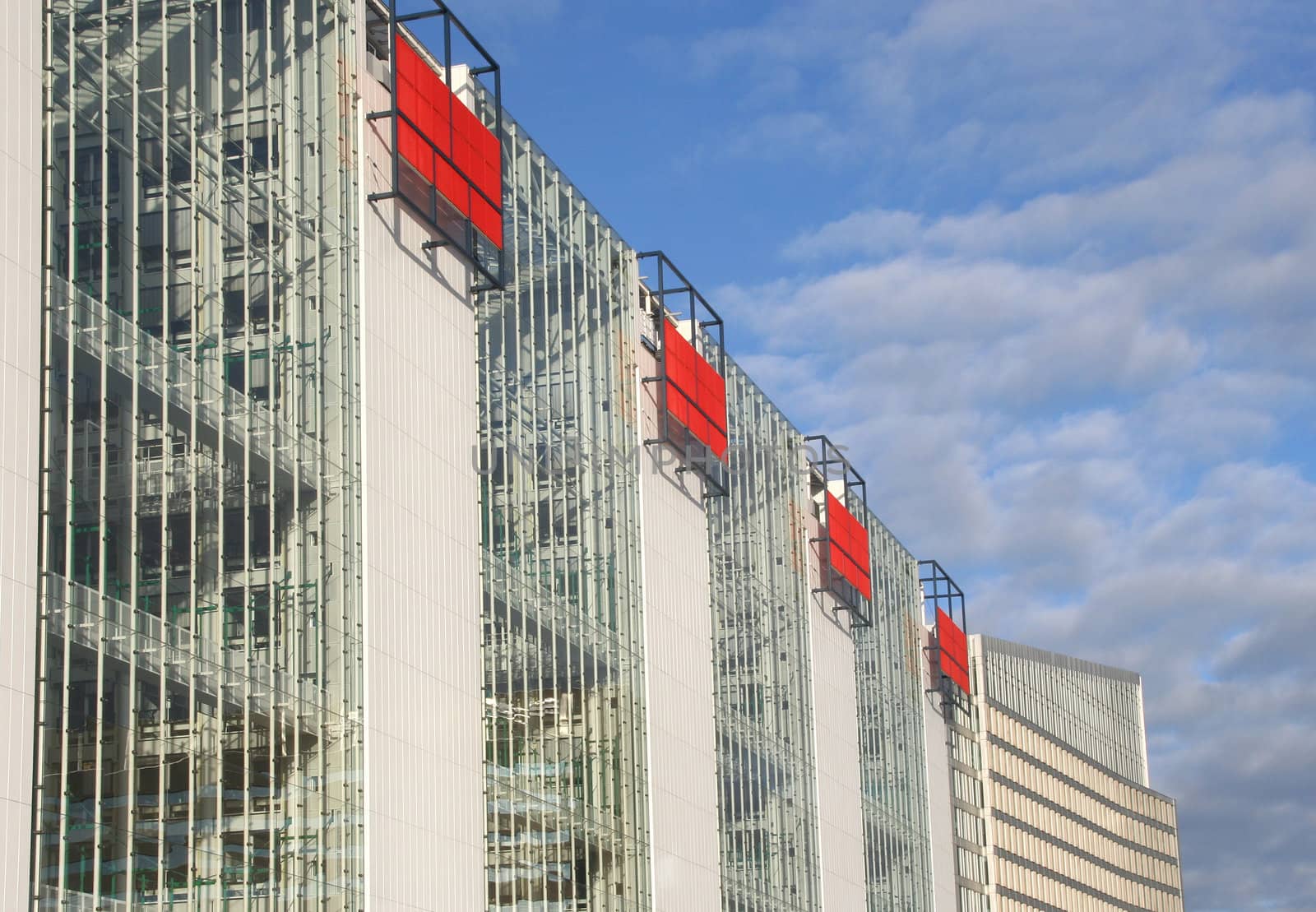 Modern architecture of Ministiry of Environment building in The Hague, Holland