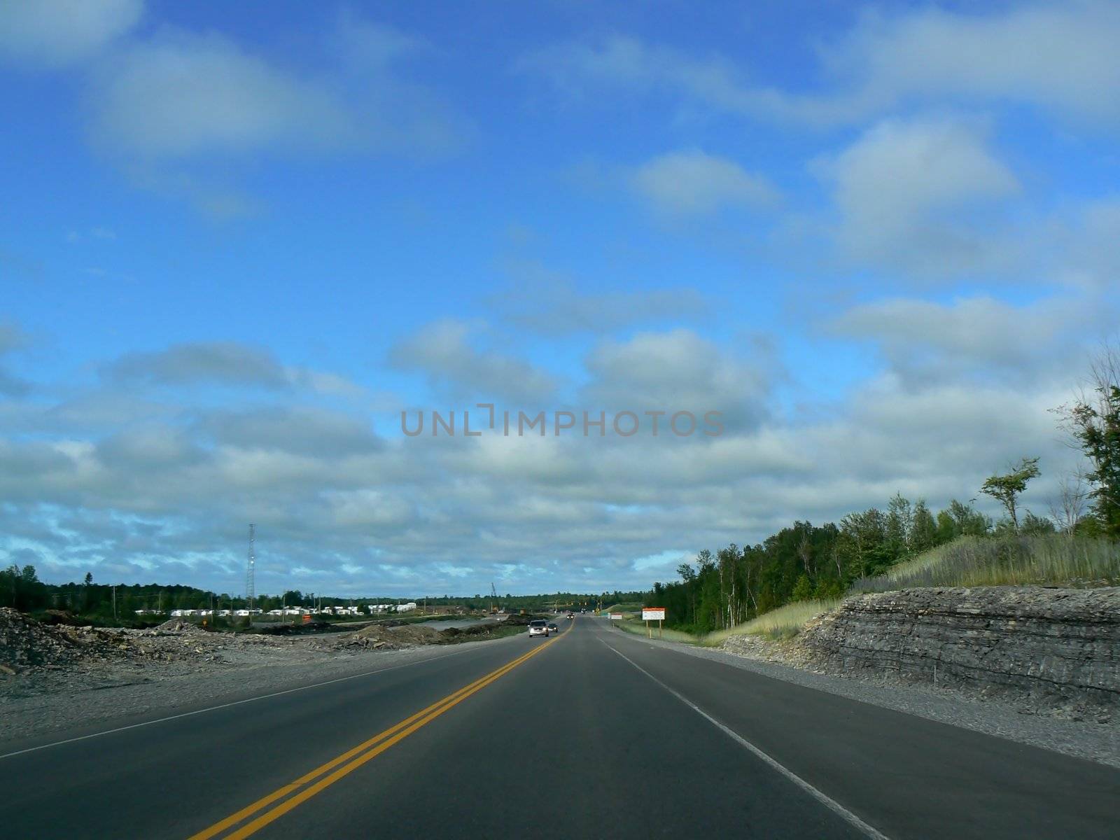 road green and blue in the Canada