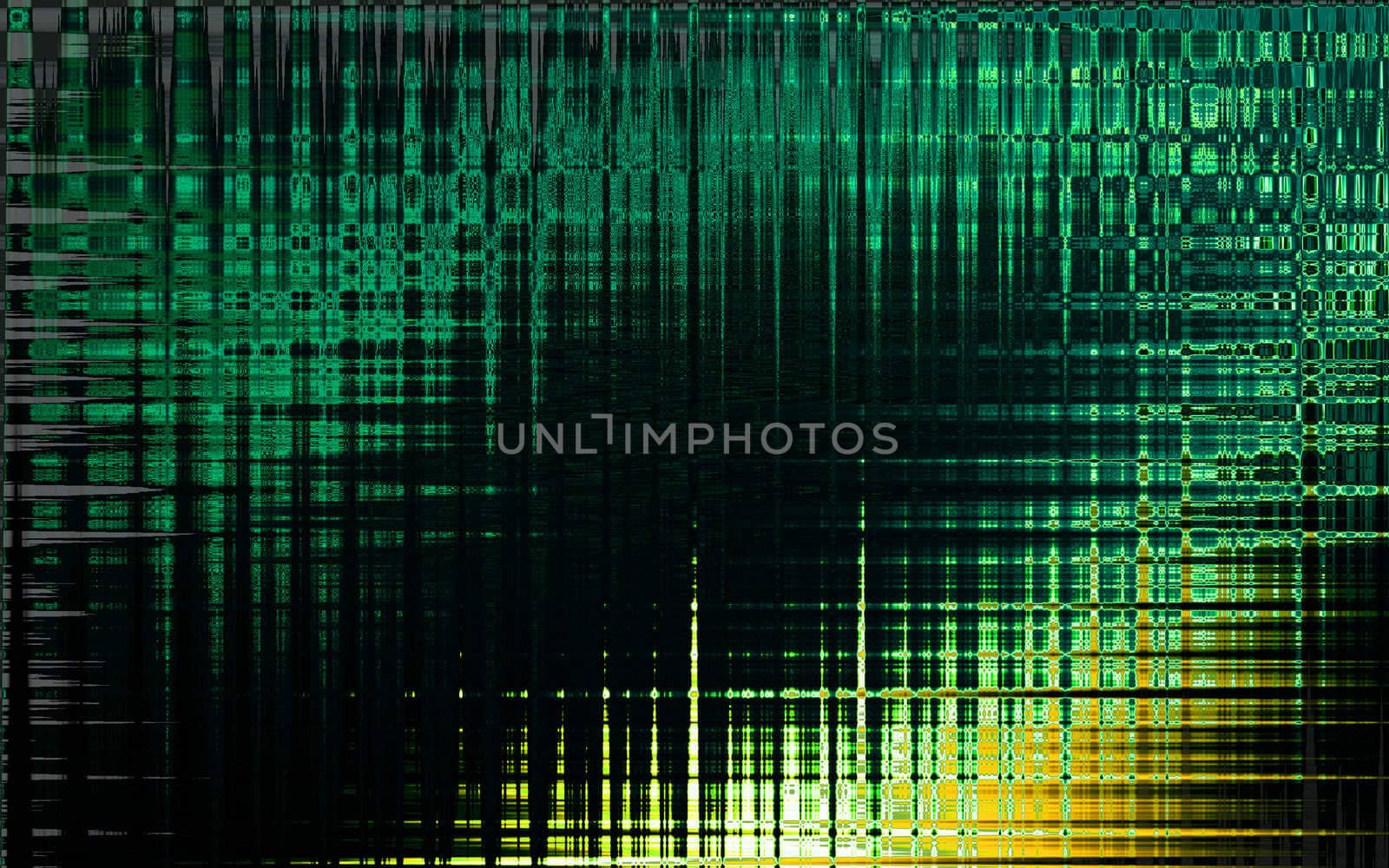 Digital illustration of digital background in green