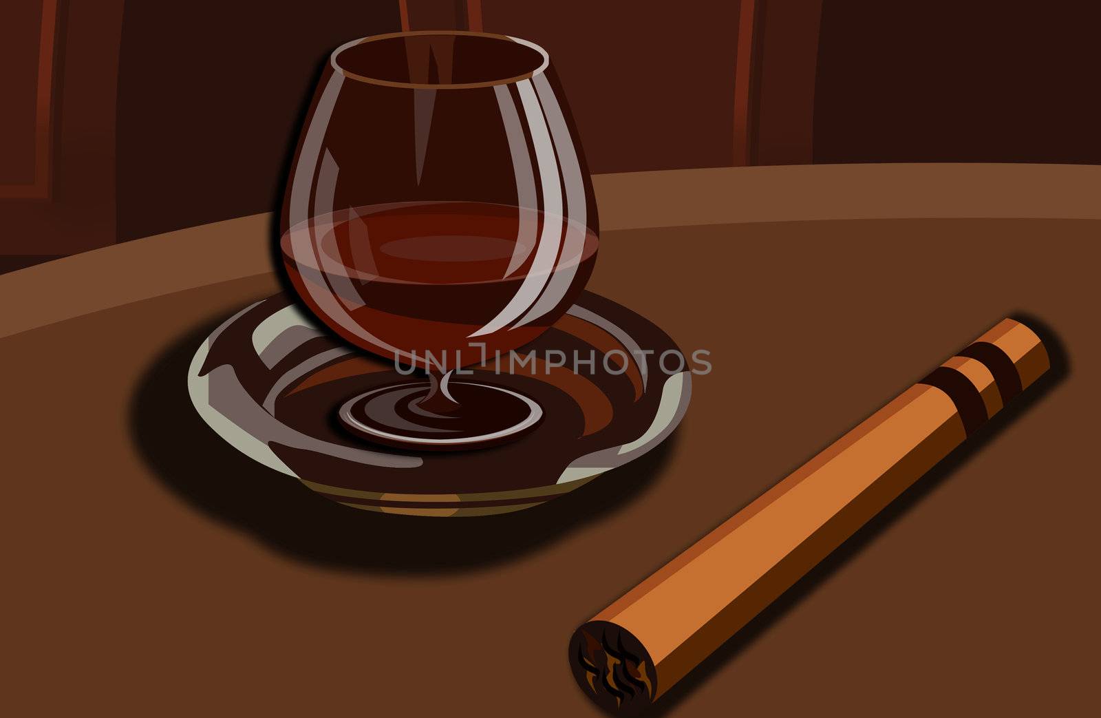 Cognac and cigar by git