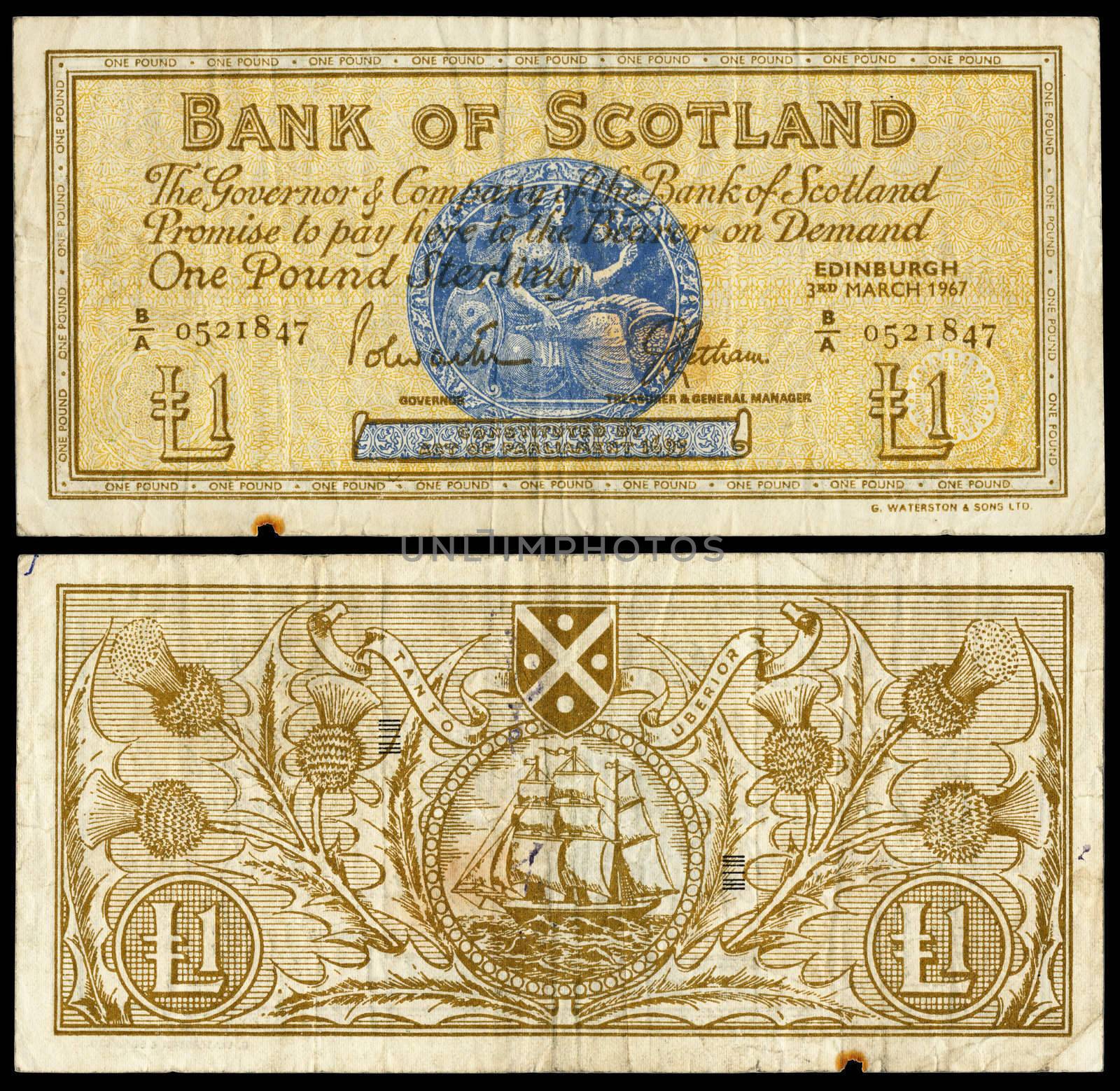 Old scottish bank note by RuthBlack