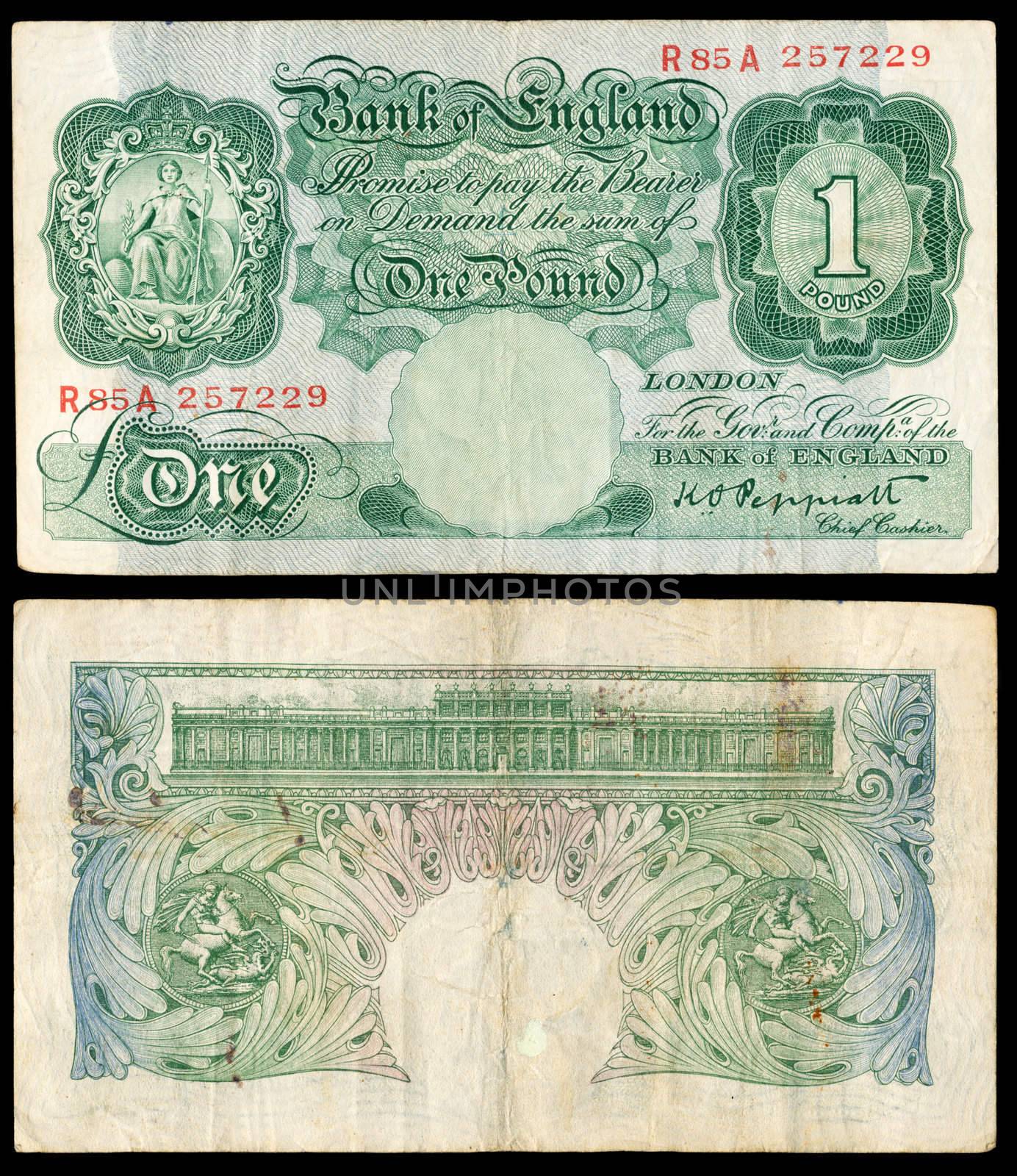 High resolution scan of an old Bank of England pound note