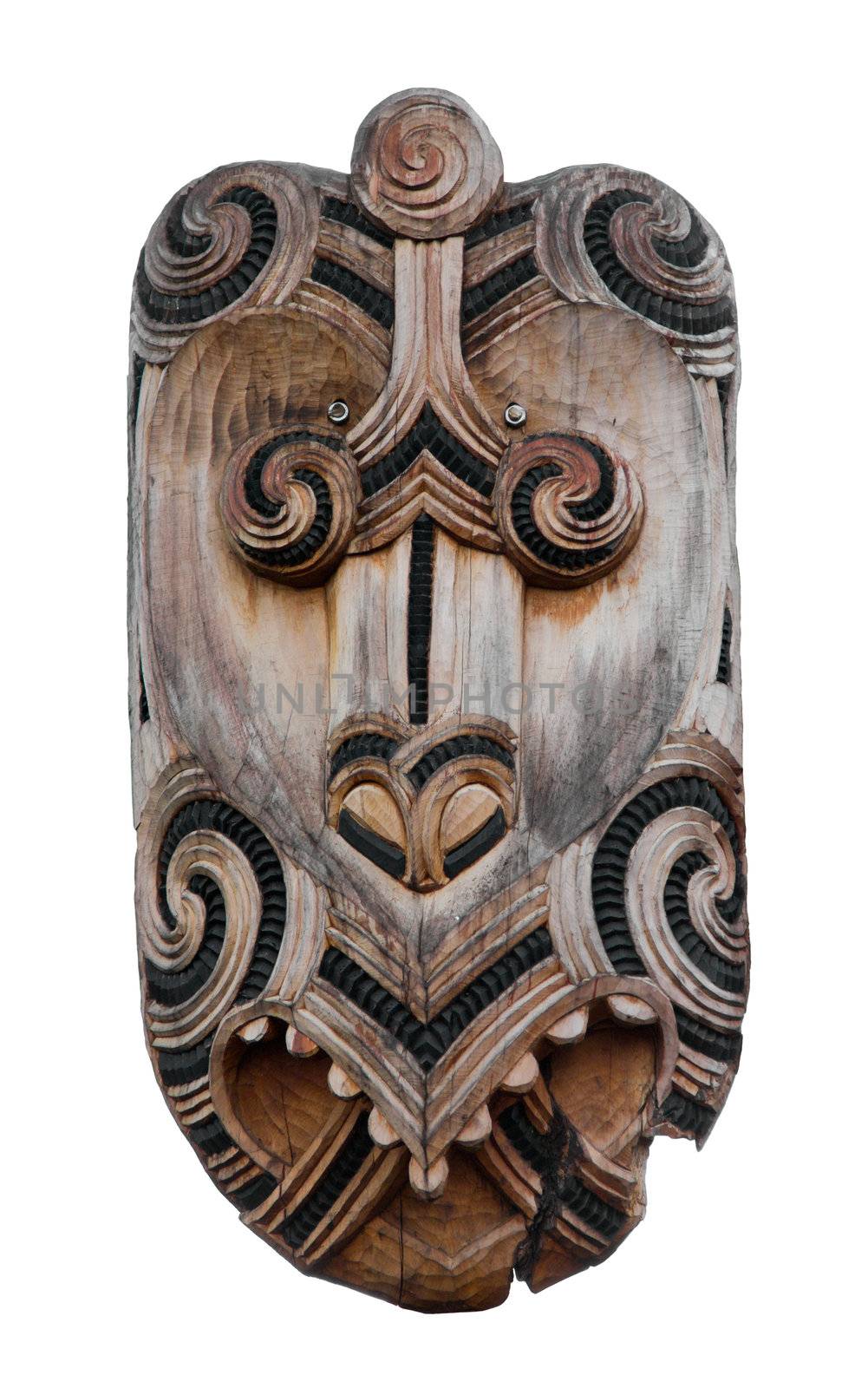 Maori carving at Rotorua, New Zealand