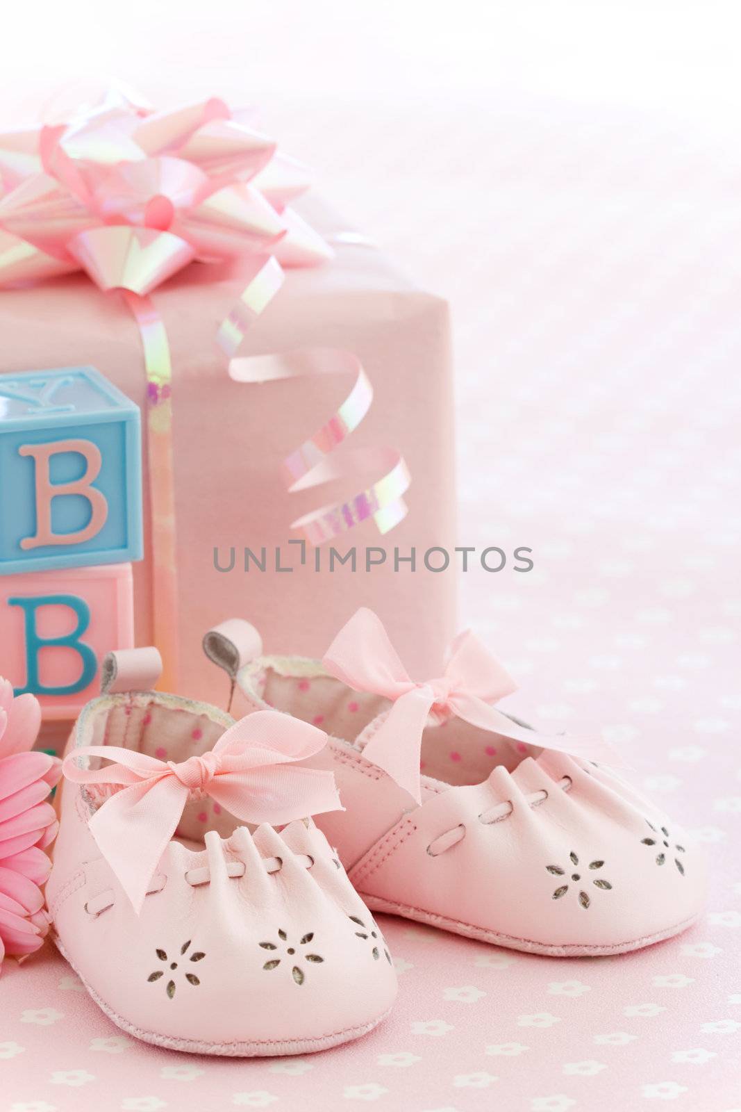 Pink baby shoes by RuthBlack