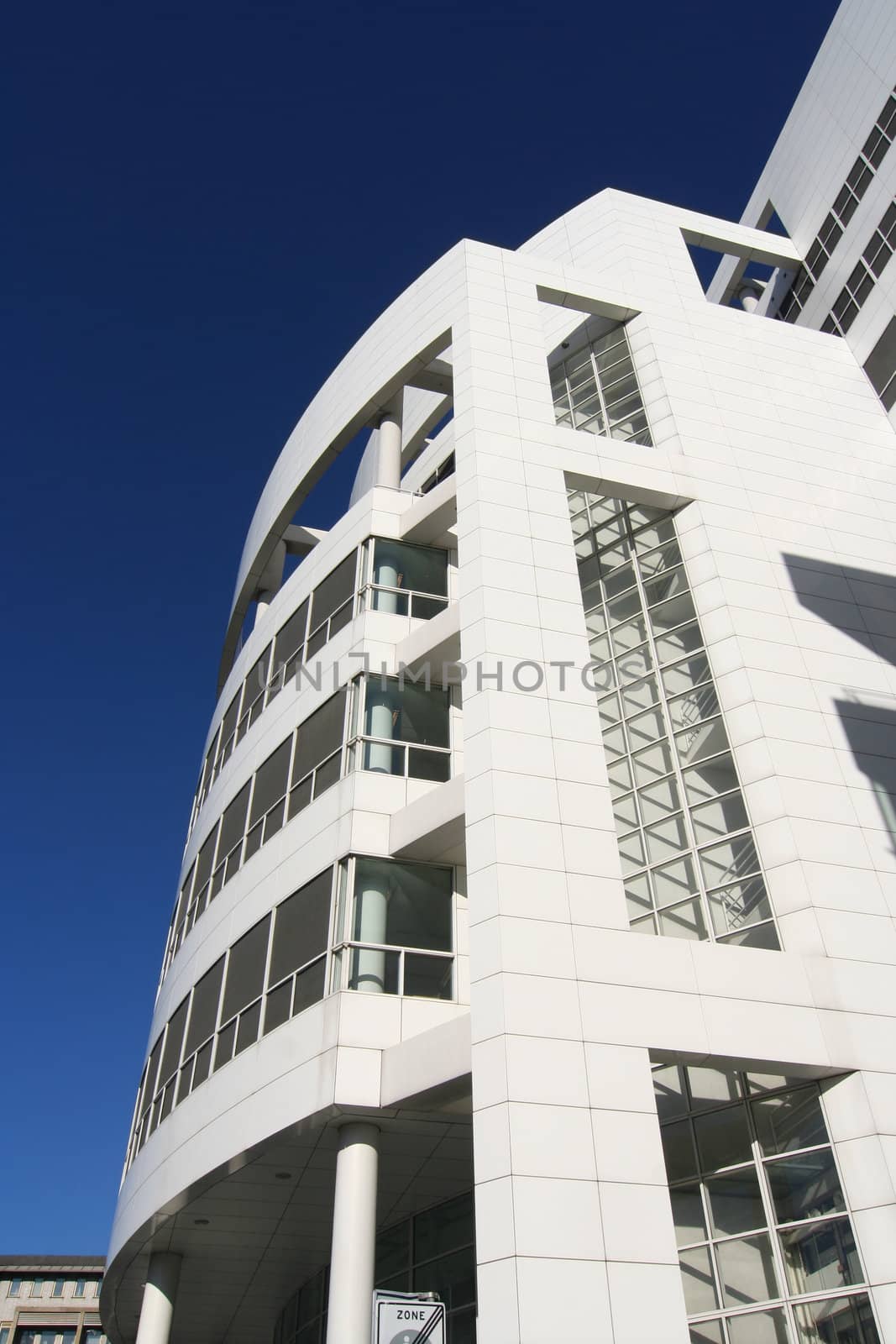 Modern architecture of the City Hall of The Hague