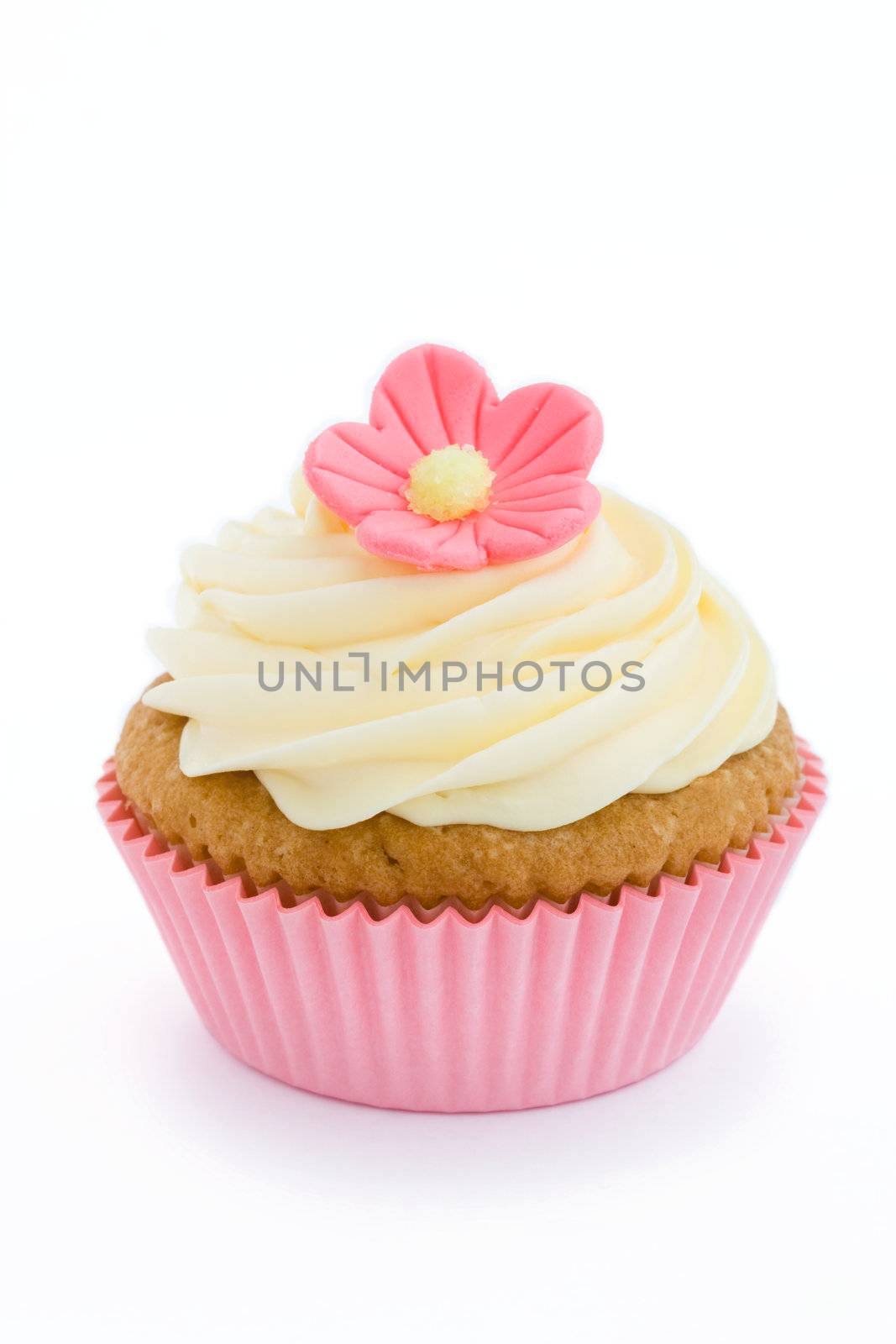 Pink flower cupcake by RuthBlack