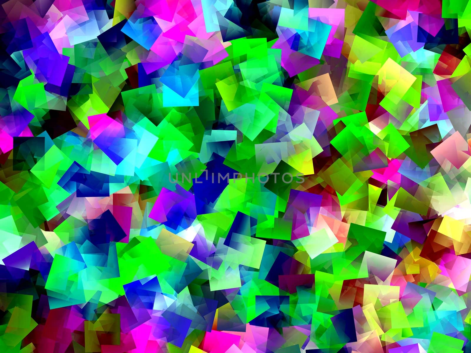 Abstract background made out of colourful squares.