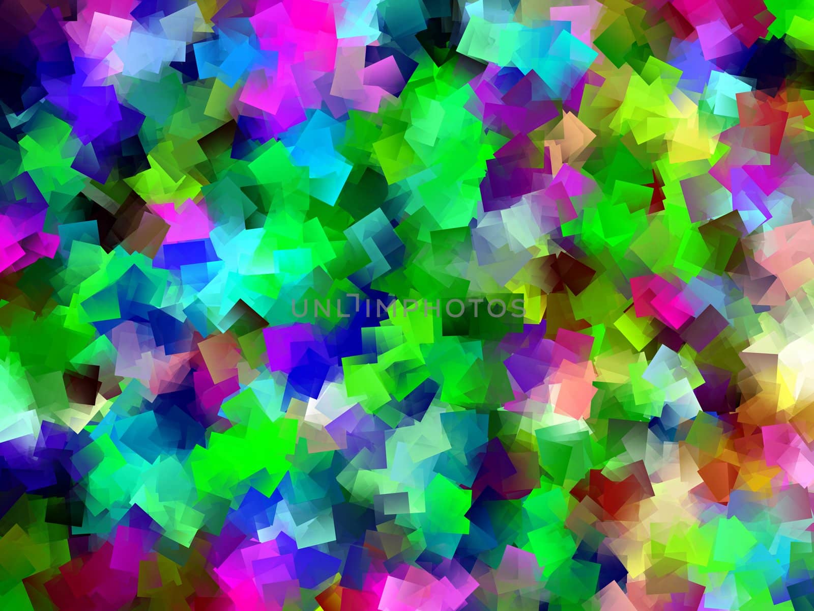 Abstract background made out of colourful squares.