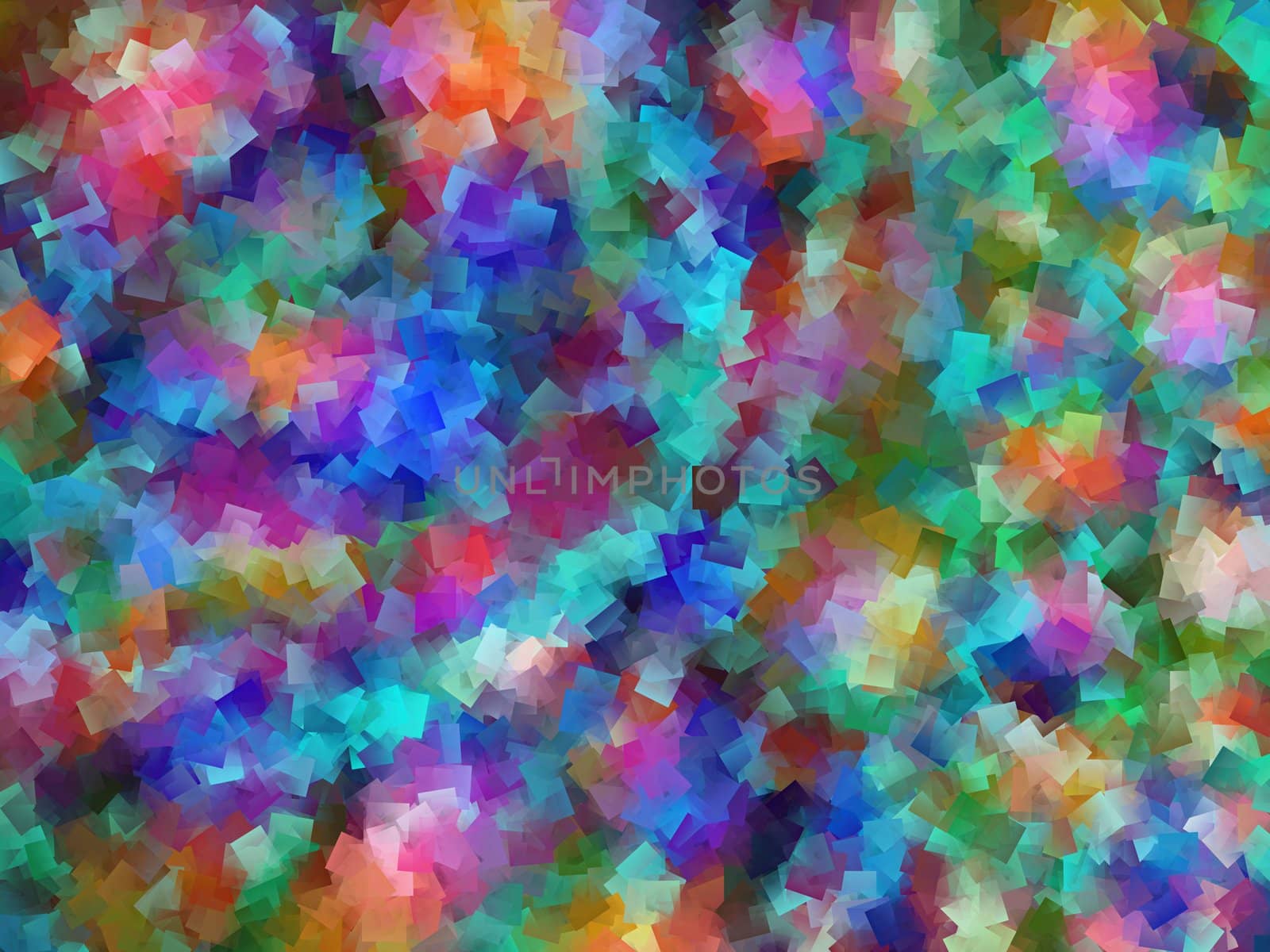 Abstract background made out of colourful squares.