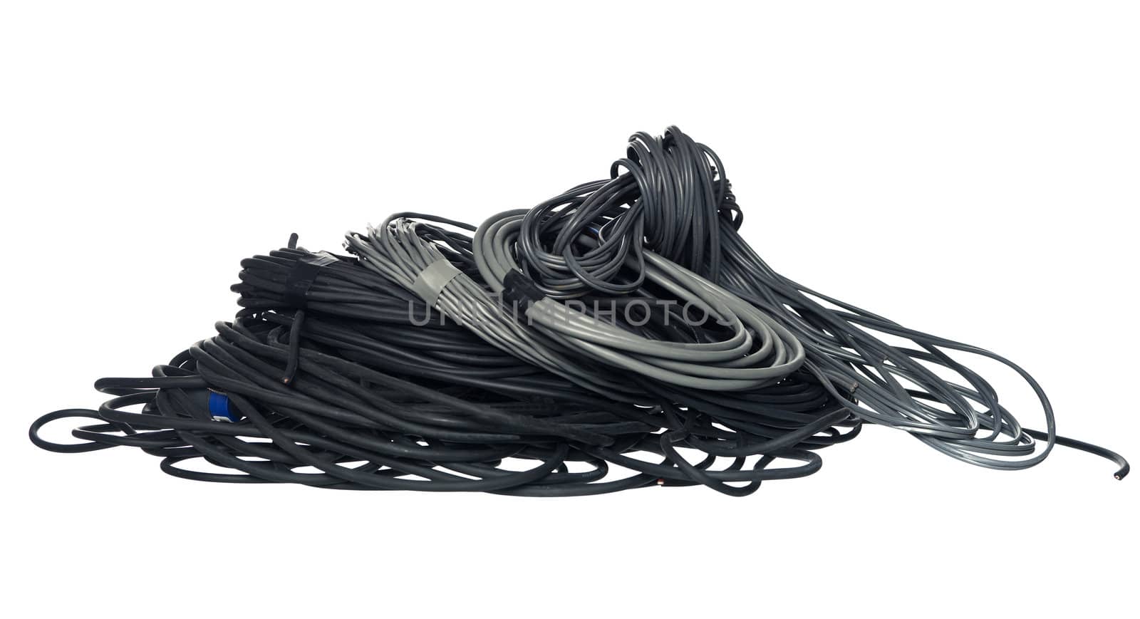 Electronic Cables isolated on white background