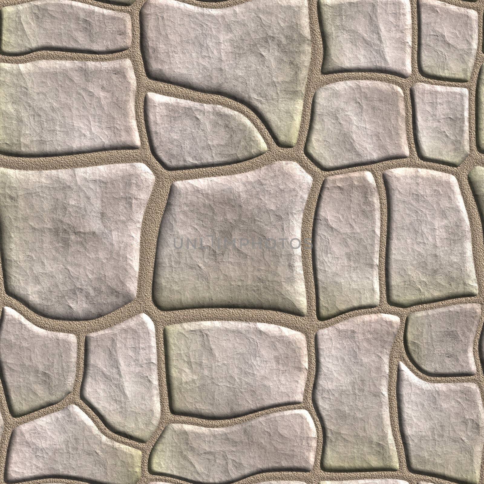 Seamless tileable stonewall background.