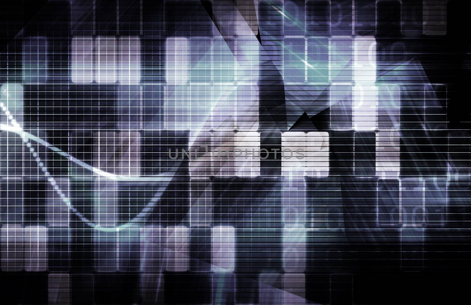 Futuristic Technology Concept as a Data Abstract
