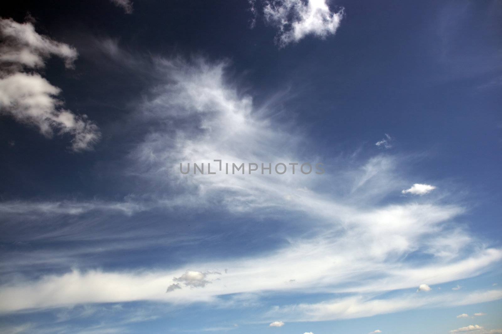 The sky with clouds on our city...