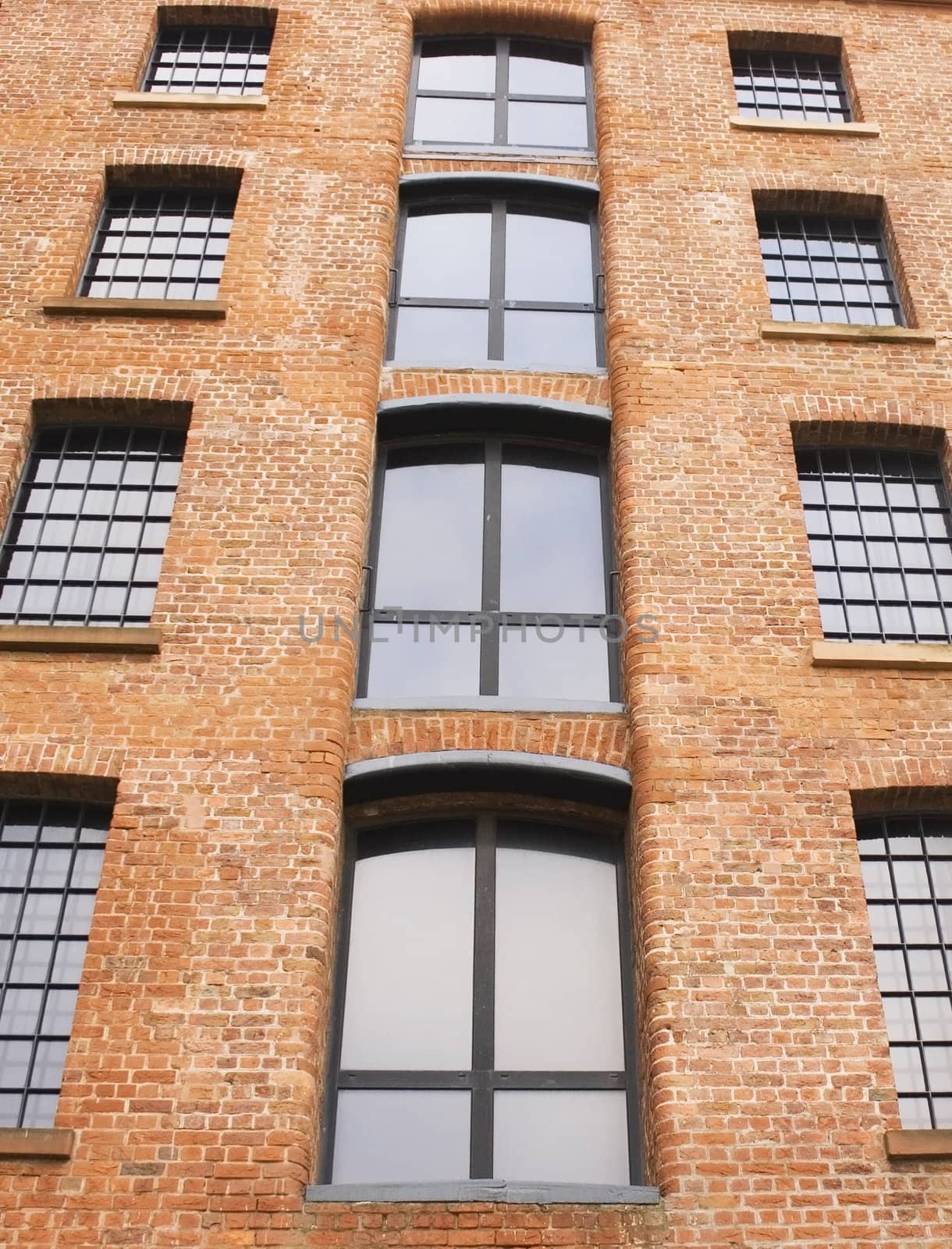 Windows in old dock building