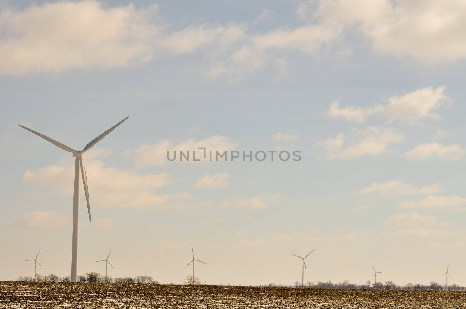 Indiana Wind Turbine - background 2 by RefocusPhoto