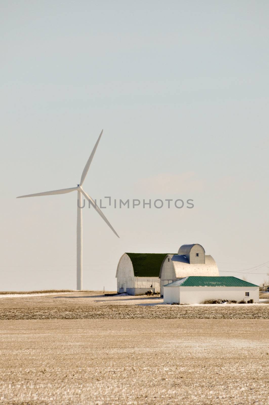 Indiana Wind Turbine Turns Over the Family farm by RefocusPhoto