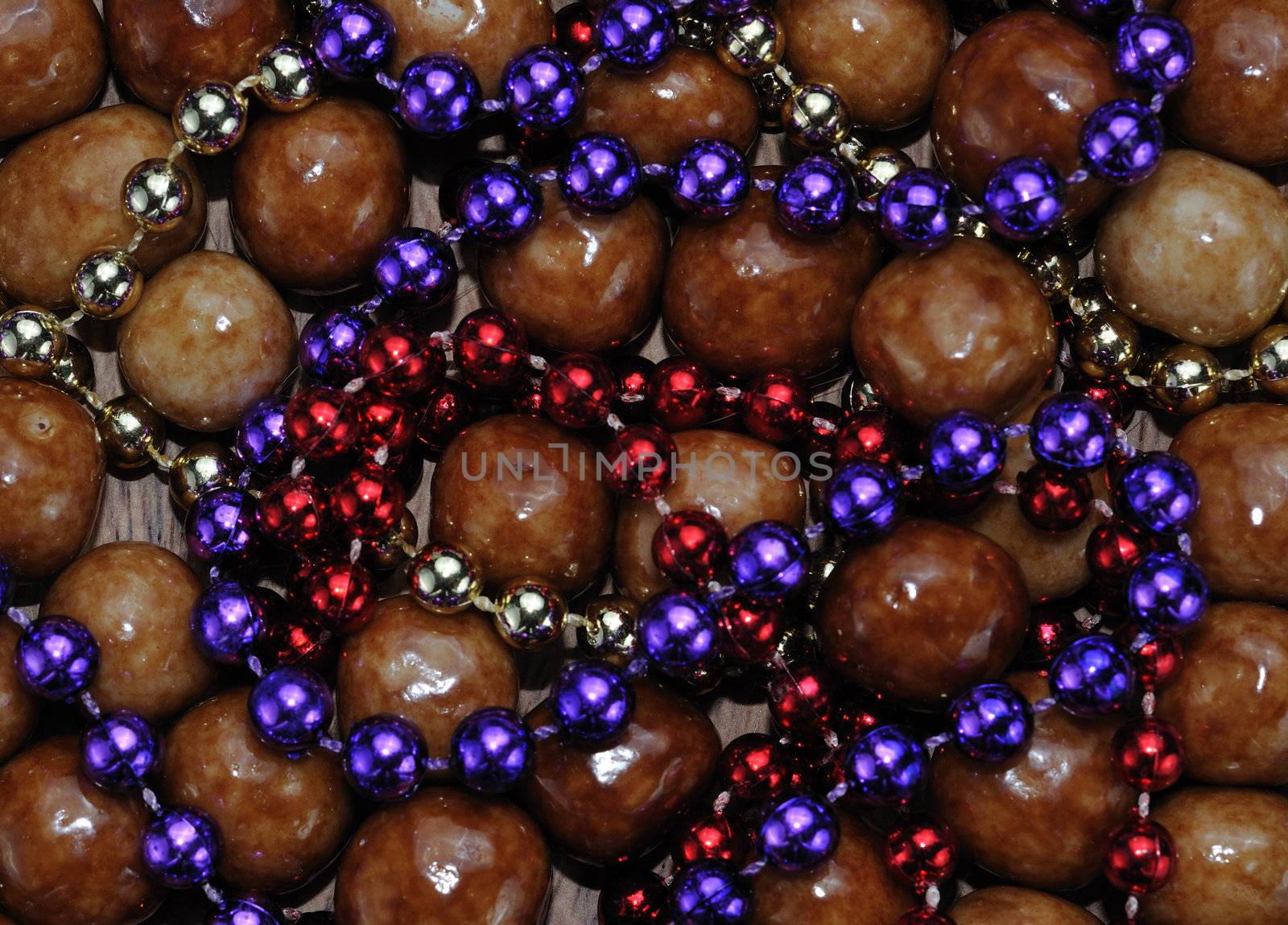 colorful beads as an Abstract background texture by PDImages