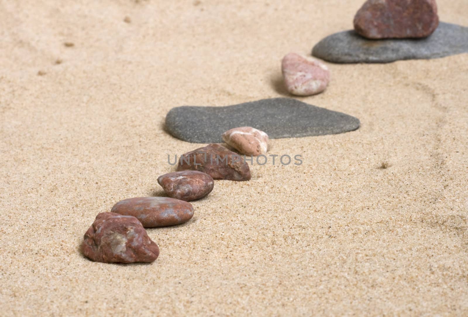 Stones in line