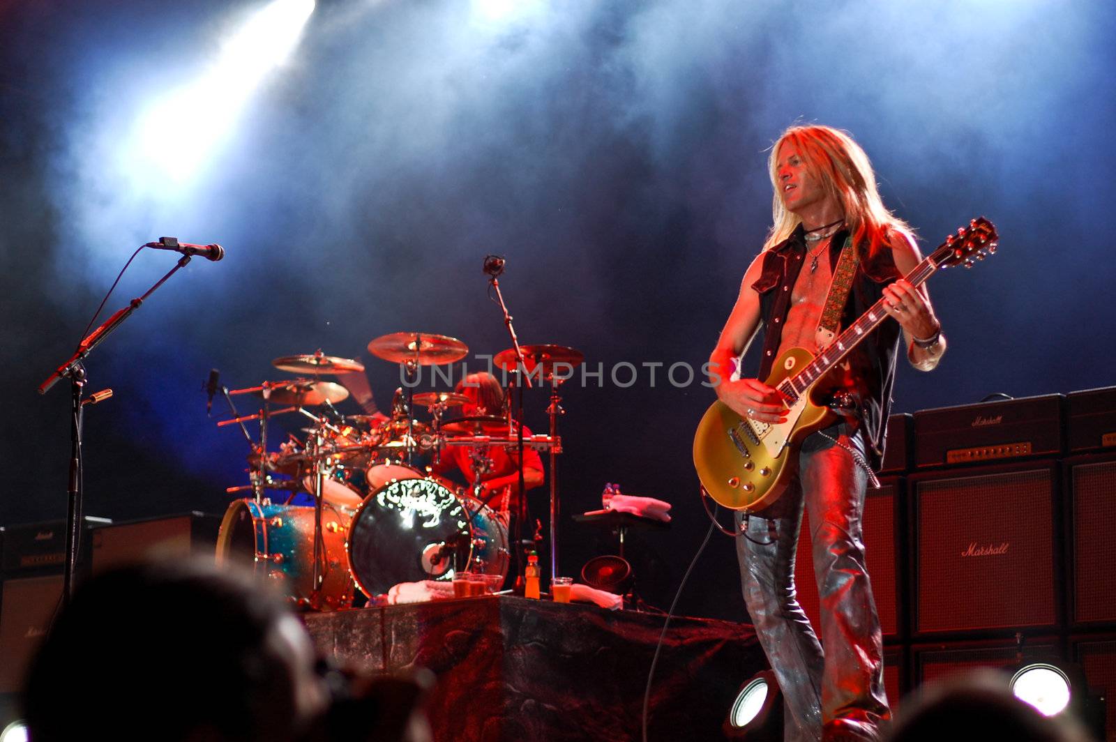 Whitesnake performs at Romexpo July 8, 2008 in Bucharest.