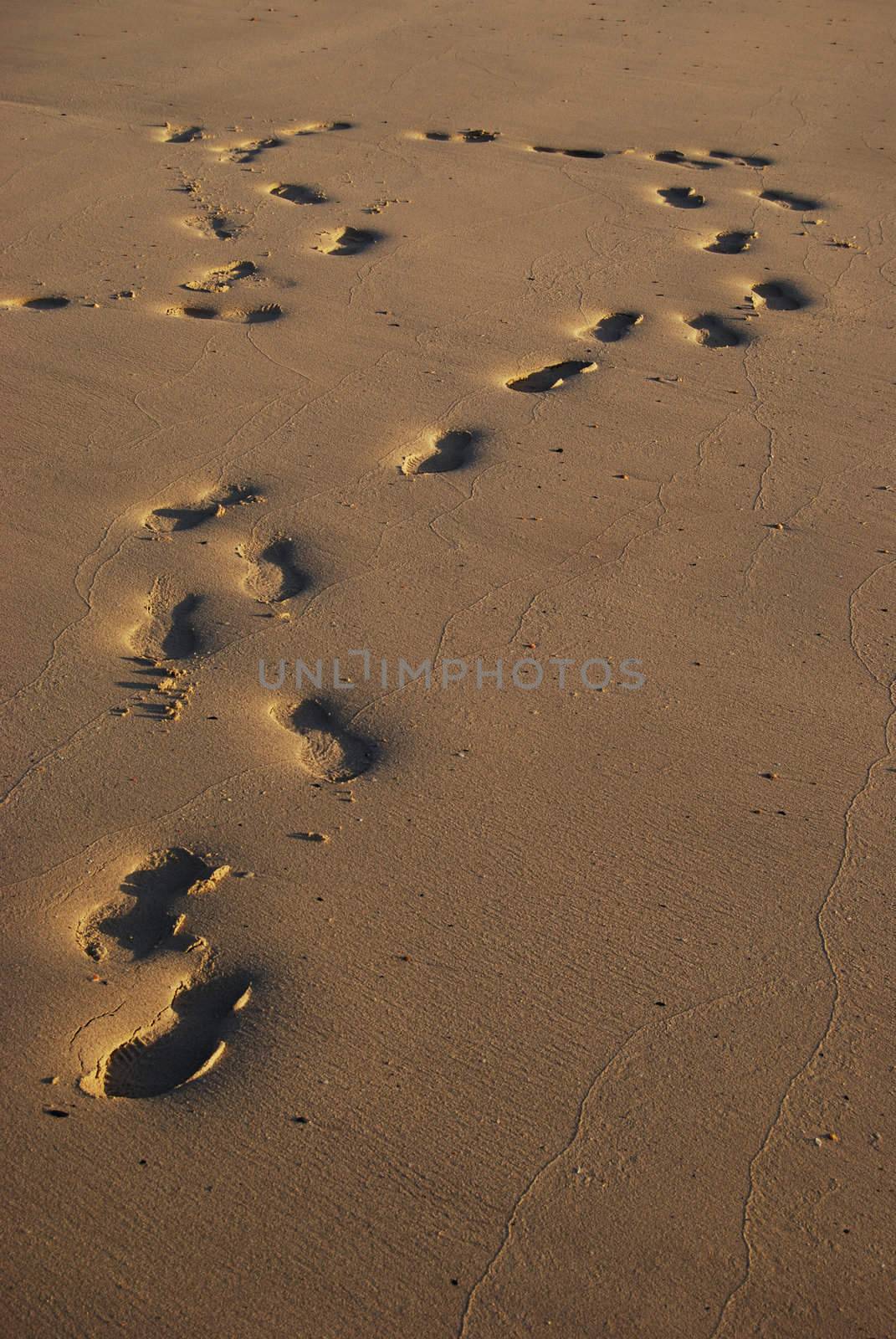 footprints in the sand by Jule_Berlin