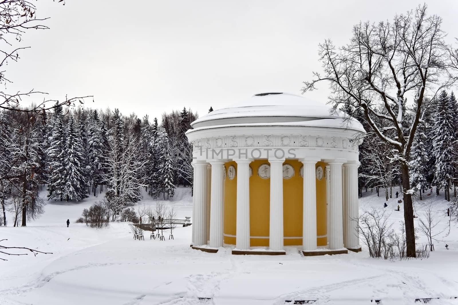 Classical rotunda in winter park