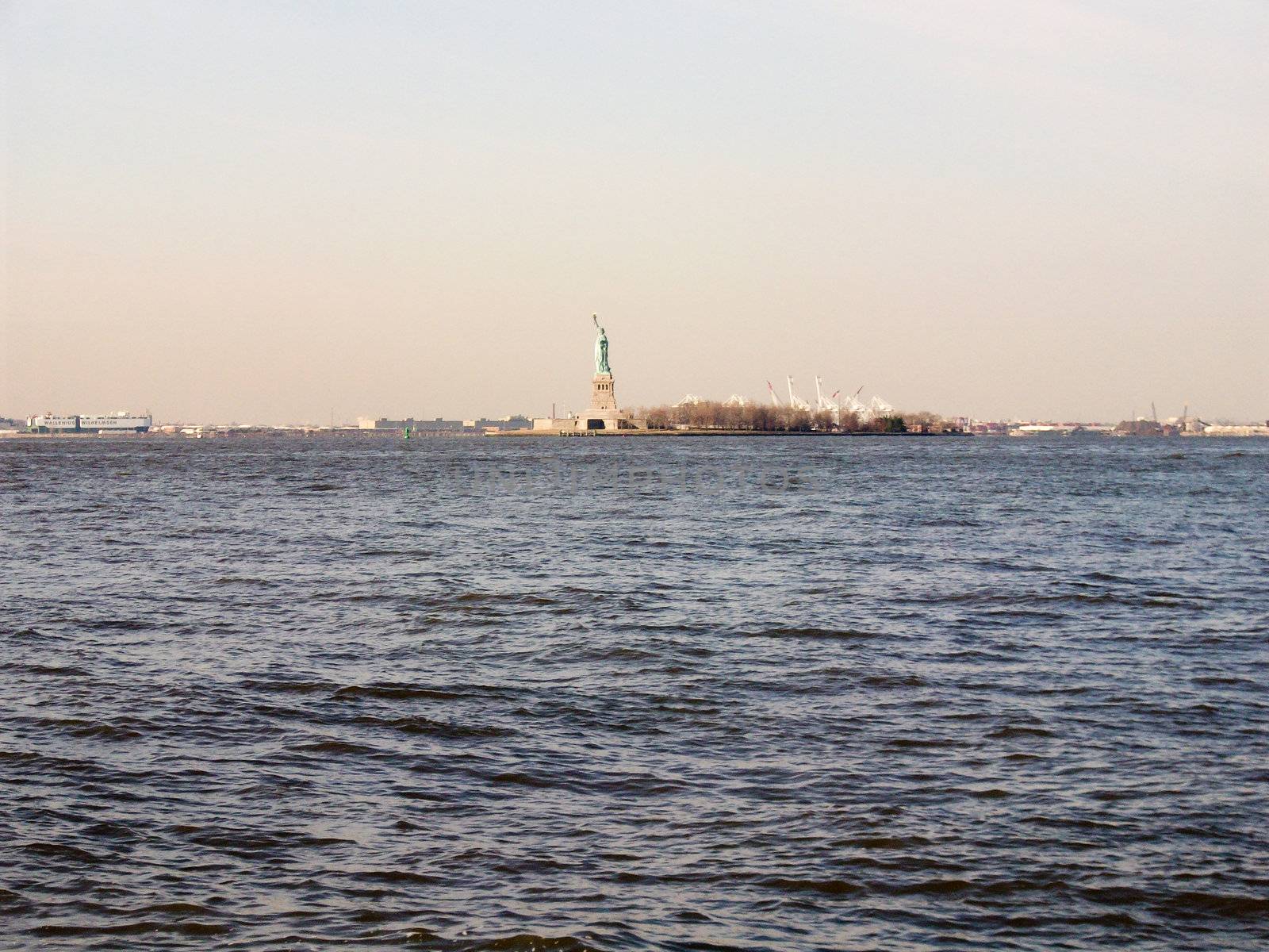 River View of the Statue of Liberty by RefocusPhoto