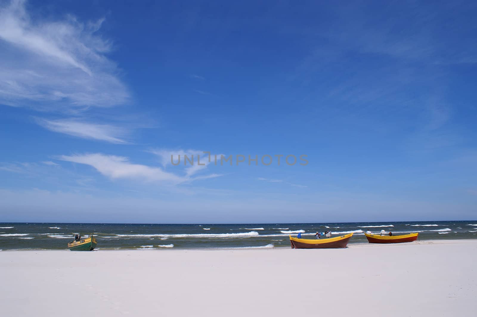 Fishboat at beach from Poland