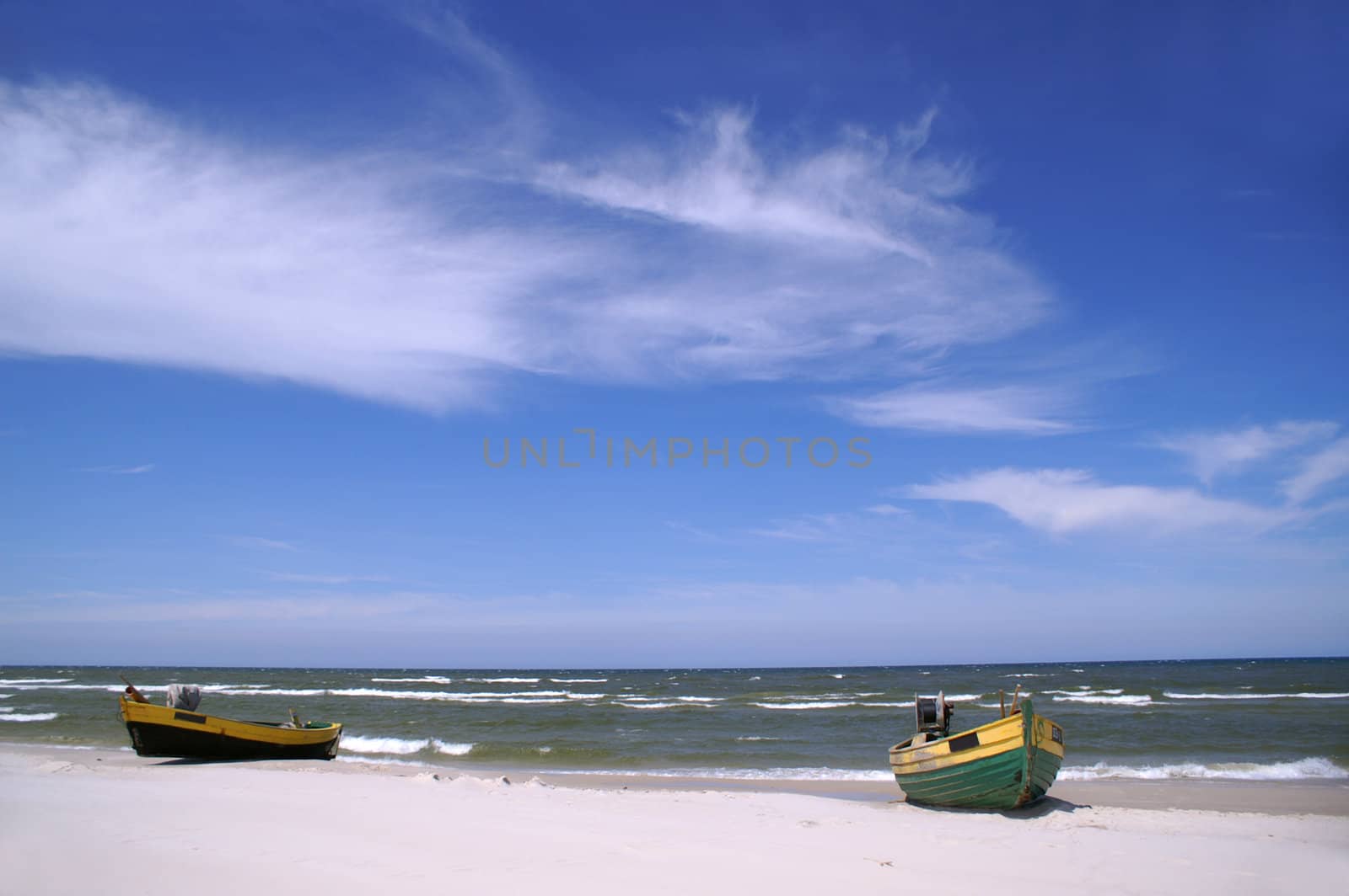 Fishboat at beach from Poland