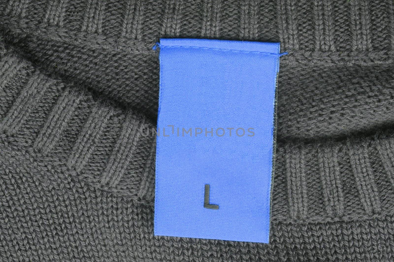 blank and empty fashion label with copyspace for a text message