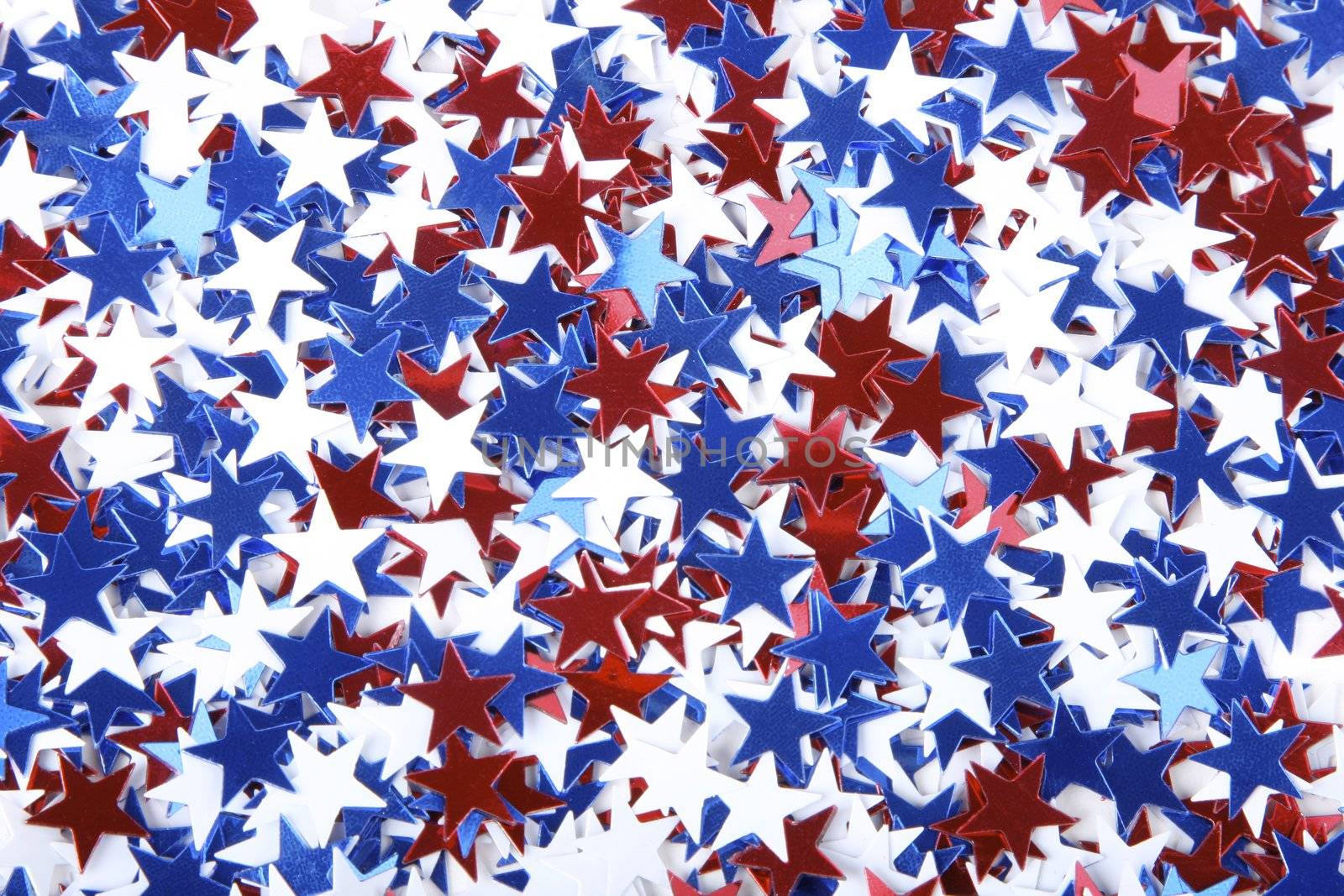 Star shaped confetti - perfect as a election or 4th of july background